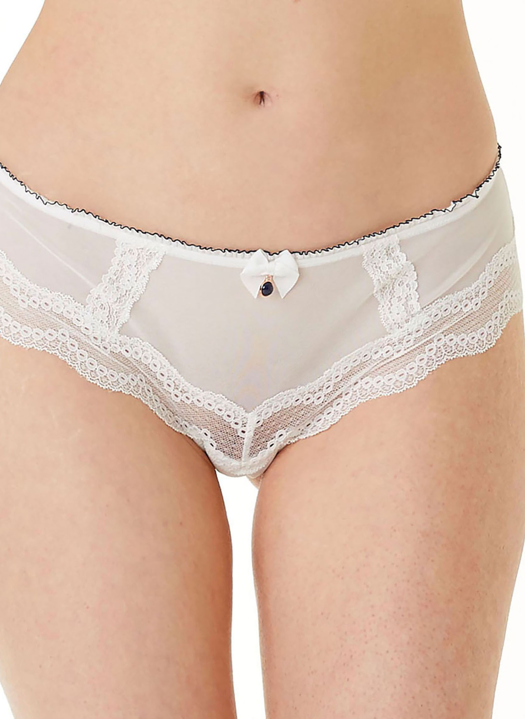 Culottes Shorty ivoire Star femme blanc Brigitte Bardot Culottes Shorty ivoire Star femme blanc Blanc