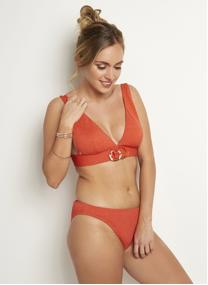 Maillots de bain Slip de bain orange Amour femme orange