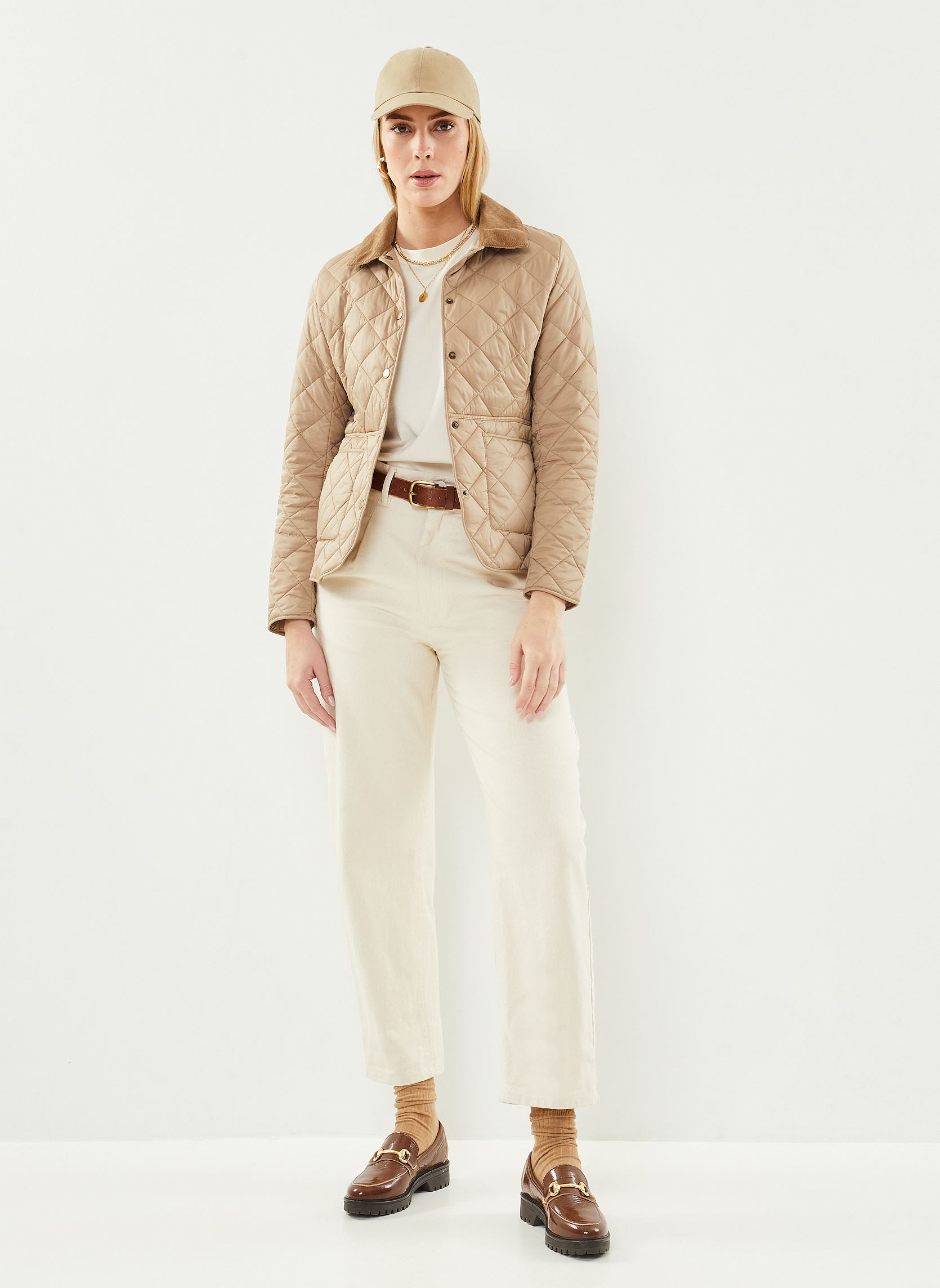 Manteaux Deveron Quilt femme marron Barbour Manteaux Deveron Quilt femme marron LT TRENCH/LT TRENCH