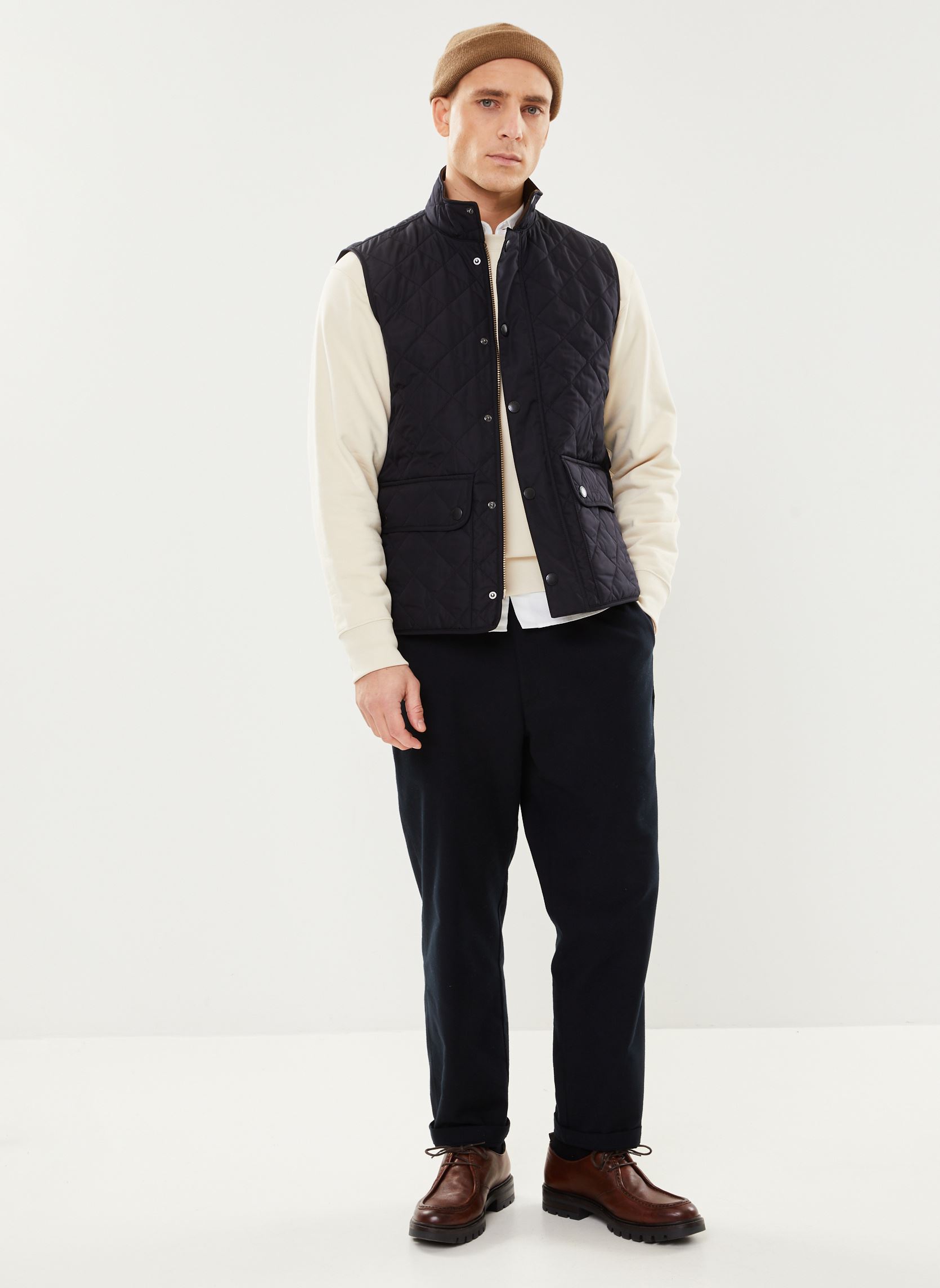 Gilets New Lowerdale Gilet homme bleu Barbour Gilets New Lowerdale Gilet homme bleu NAVY