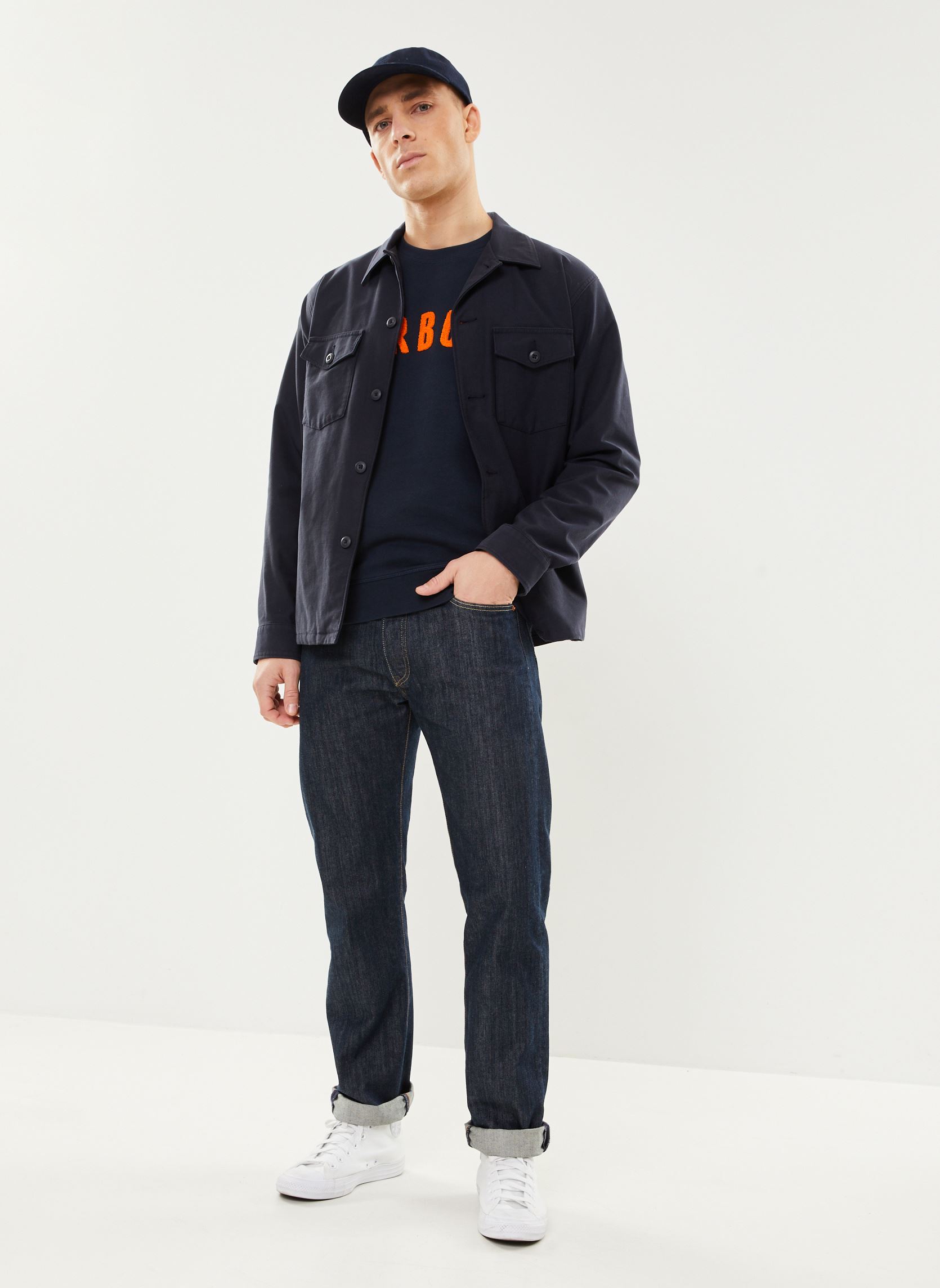 Sweatshirts Essential Prep Logo Crew herren blau Barbour Sweatshirts Essential Prep Logo Crew herren blau NAVY