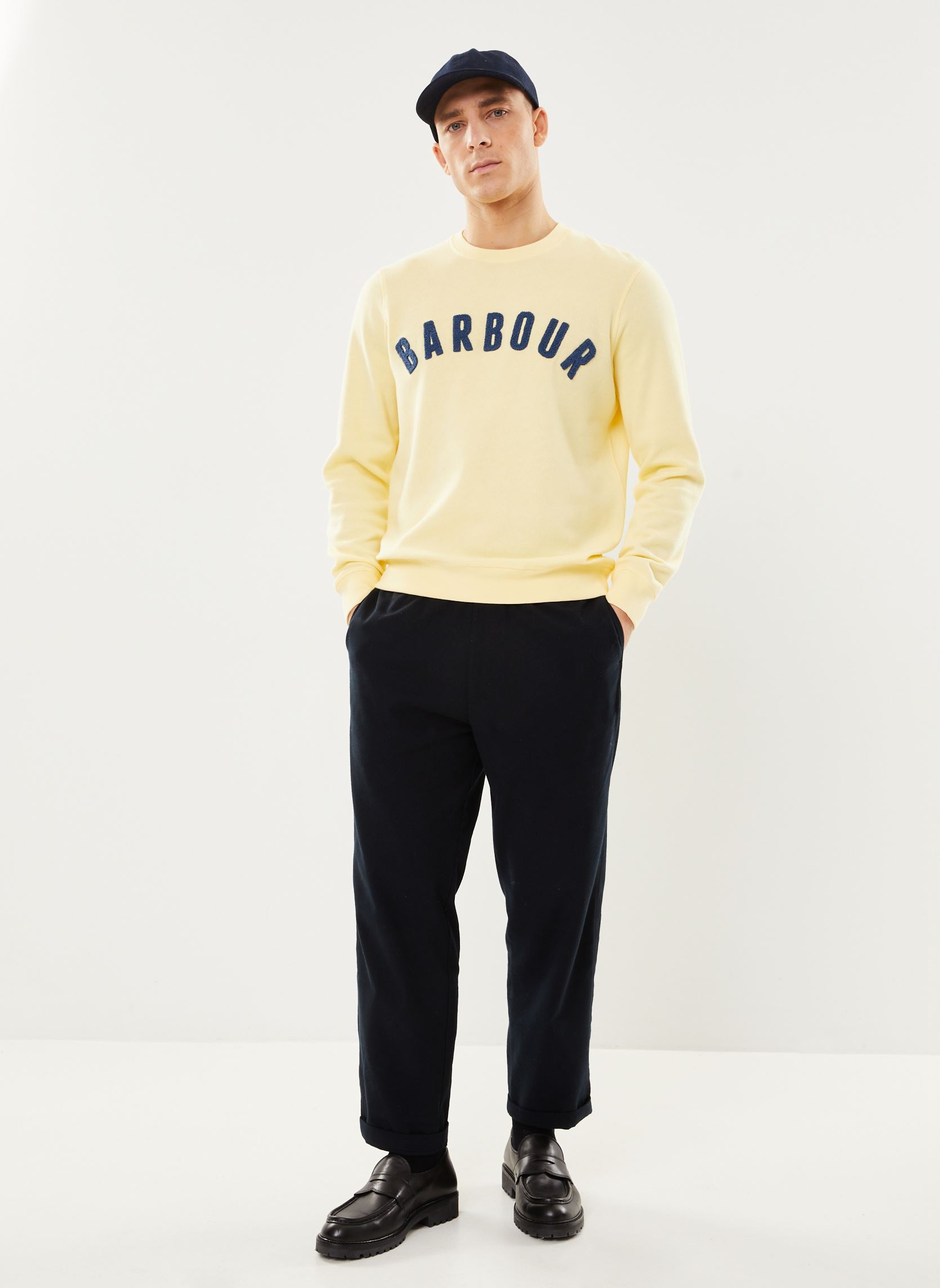 Sweatshirts Essential Prep Logo Crew heren geel Barbour Sweatshirts Essential Prep Logo Crew heren geel HERITAGE LEMON