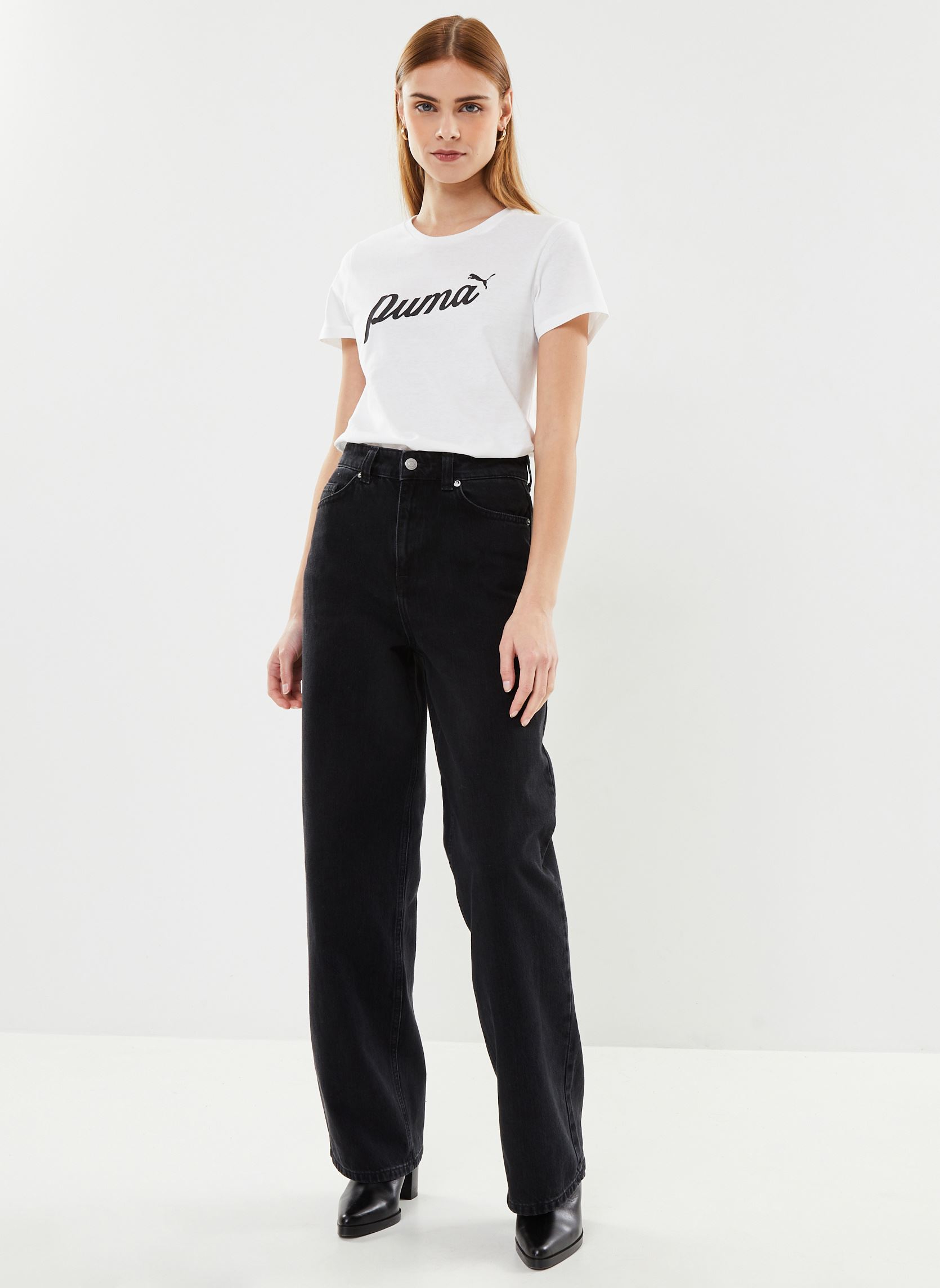 Tee-shirts manches courtes W Ess+ Blossom Tee femme blanc Puma Tee-shirts manches courtes W Ess+ Blossom Tee femme blanc PUMA WHITE