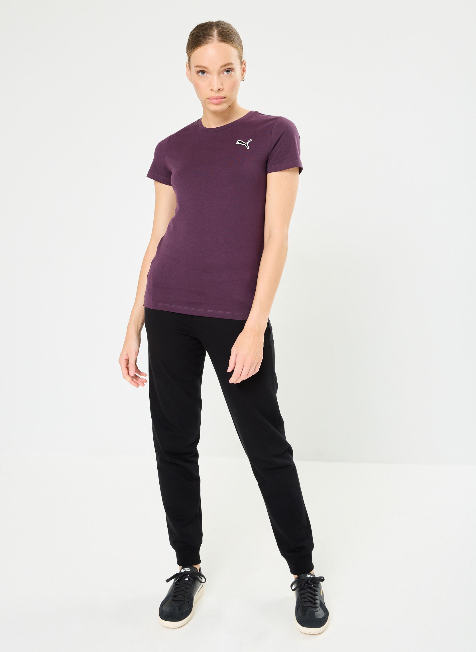 Tee-shirts manches courtes W Btr Ess Tee femme violet Puma Tee-shirts manches courtes W Btr Ess Tee femme violet Midnight Plum