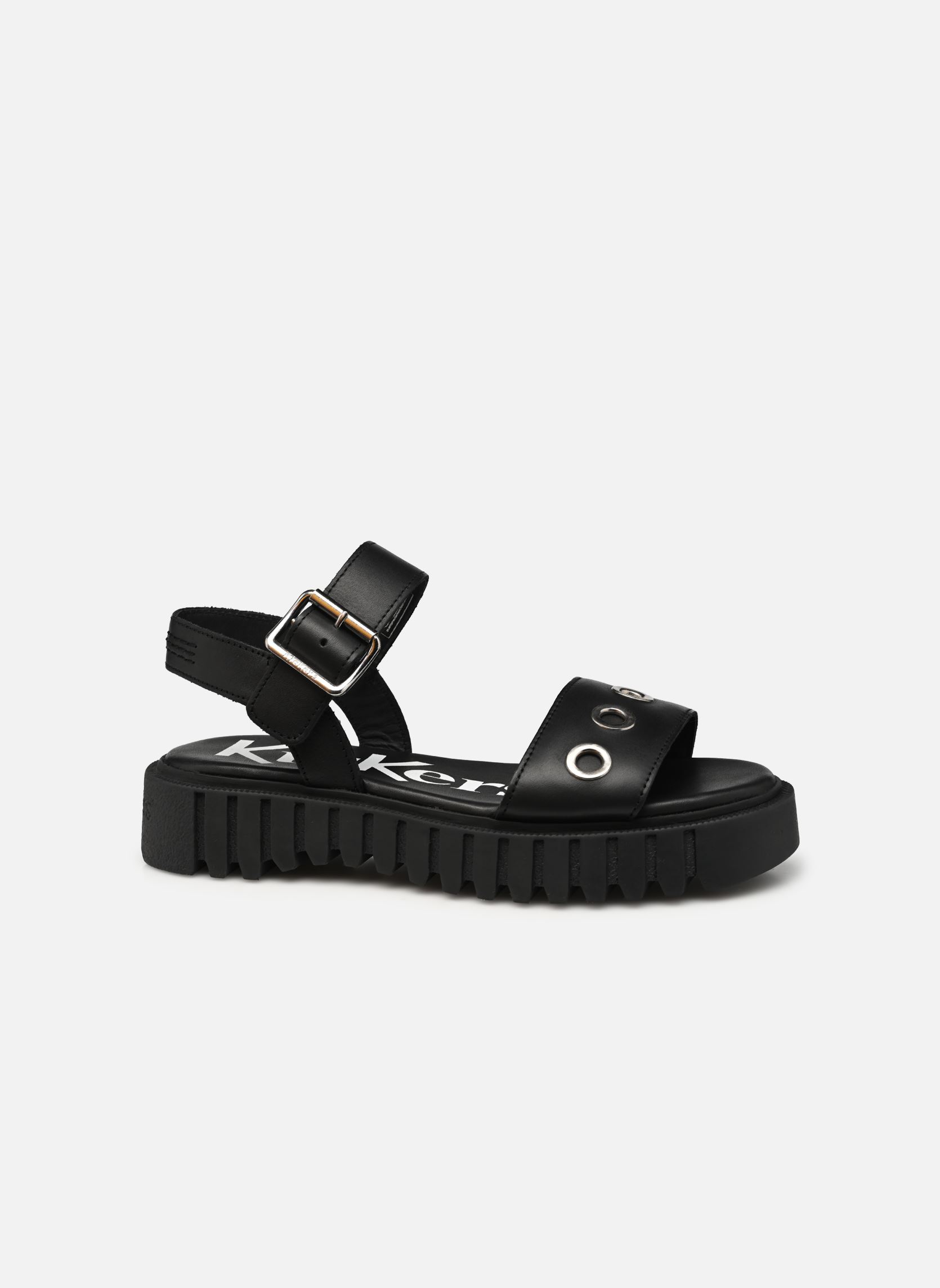 Keil- und Plateausandalen KICK FANY damen schwarz Kickers Keil- und Plateausandalen KICK FANY damen schwarz Noir