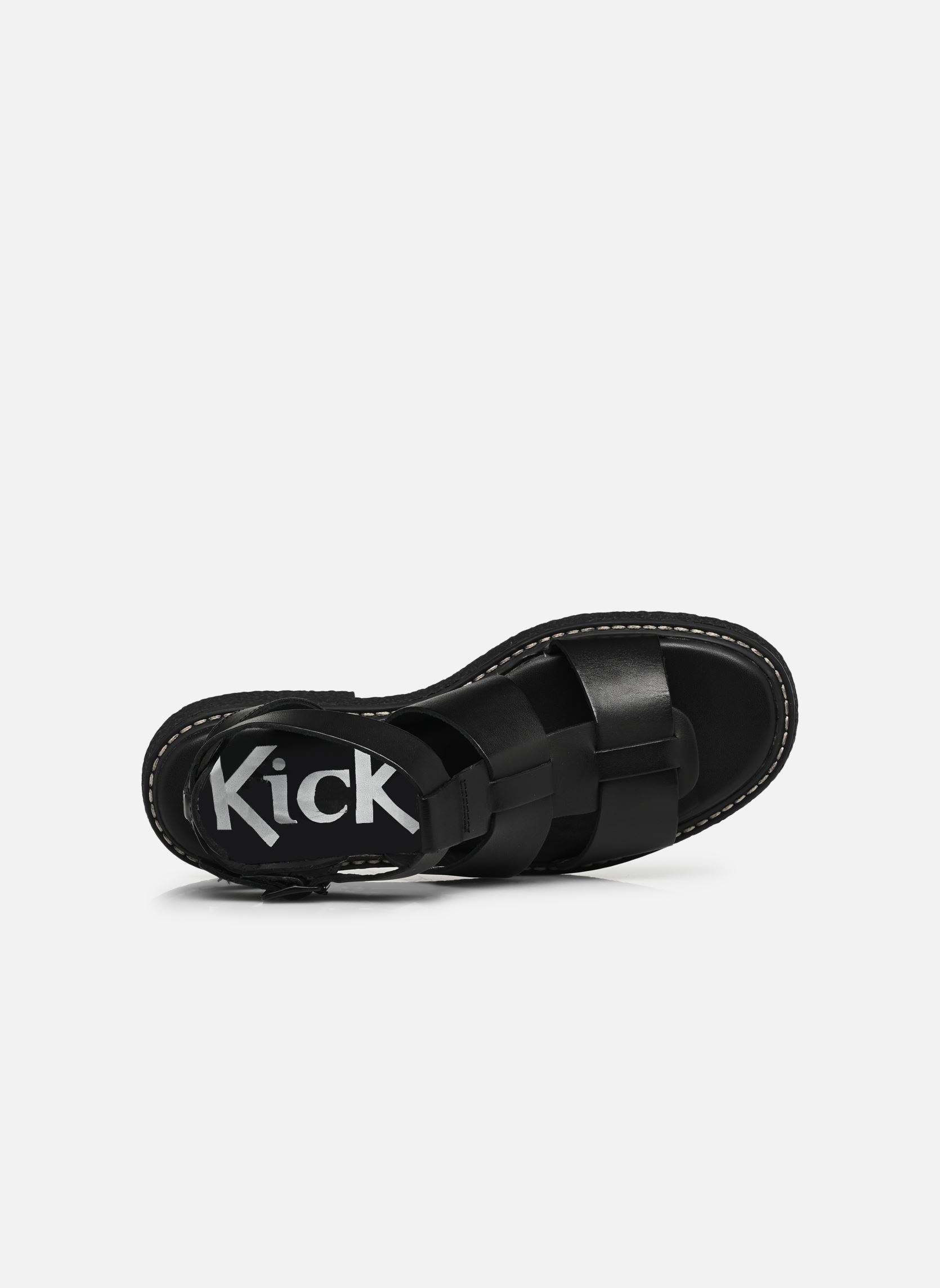 Sandales plates KICK LILA femme noir Kickers Sandales plates KICK LILA femme noir Noir