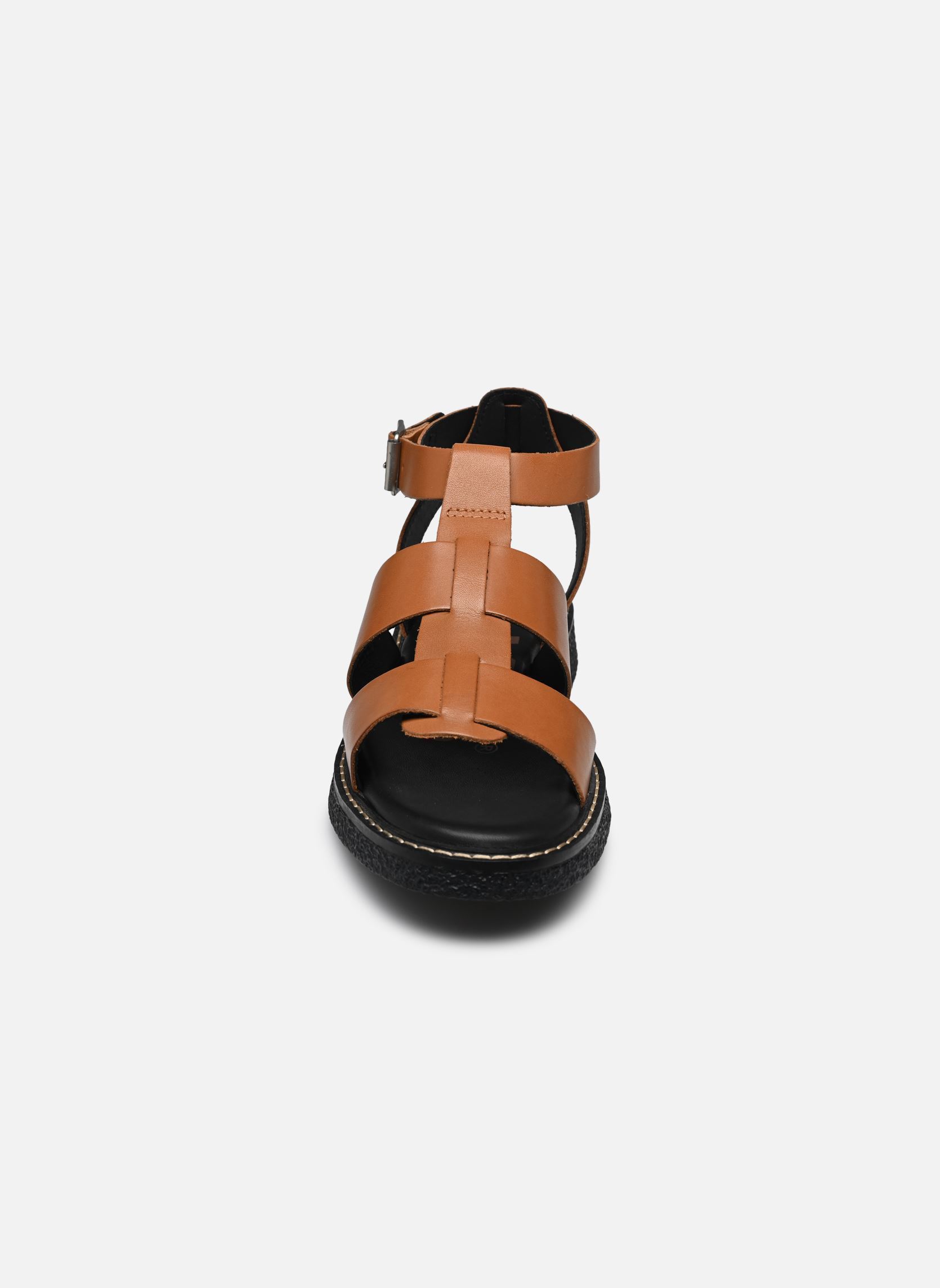 Sandales plates KICK LILA femme marron Kickers Sandales plates KICK LILA femme marron Camel Tan