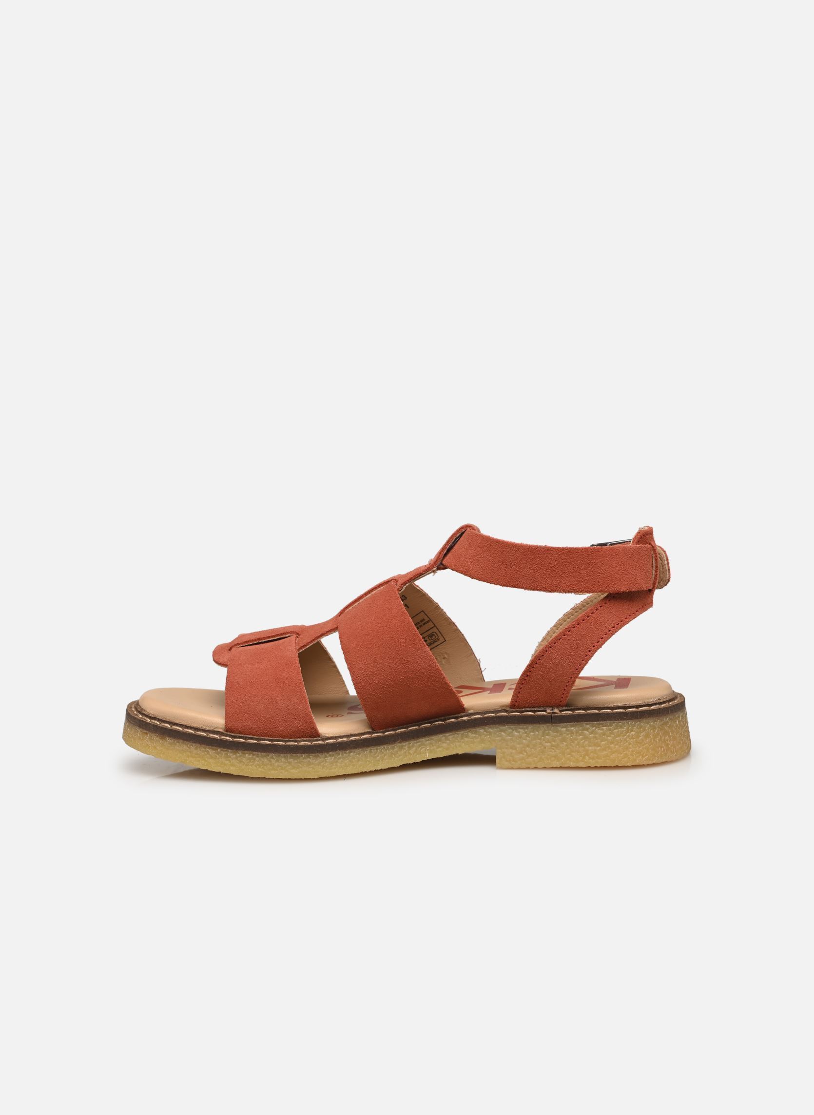 Sandales plates KICK LILA femme rouge Kickers Sandales plates KICK LILA femme rouge Rouge Terracotta