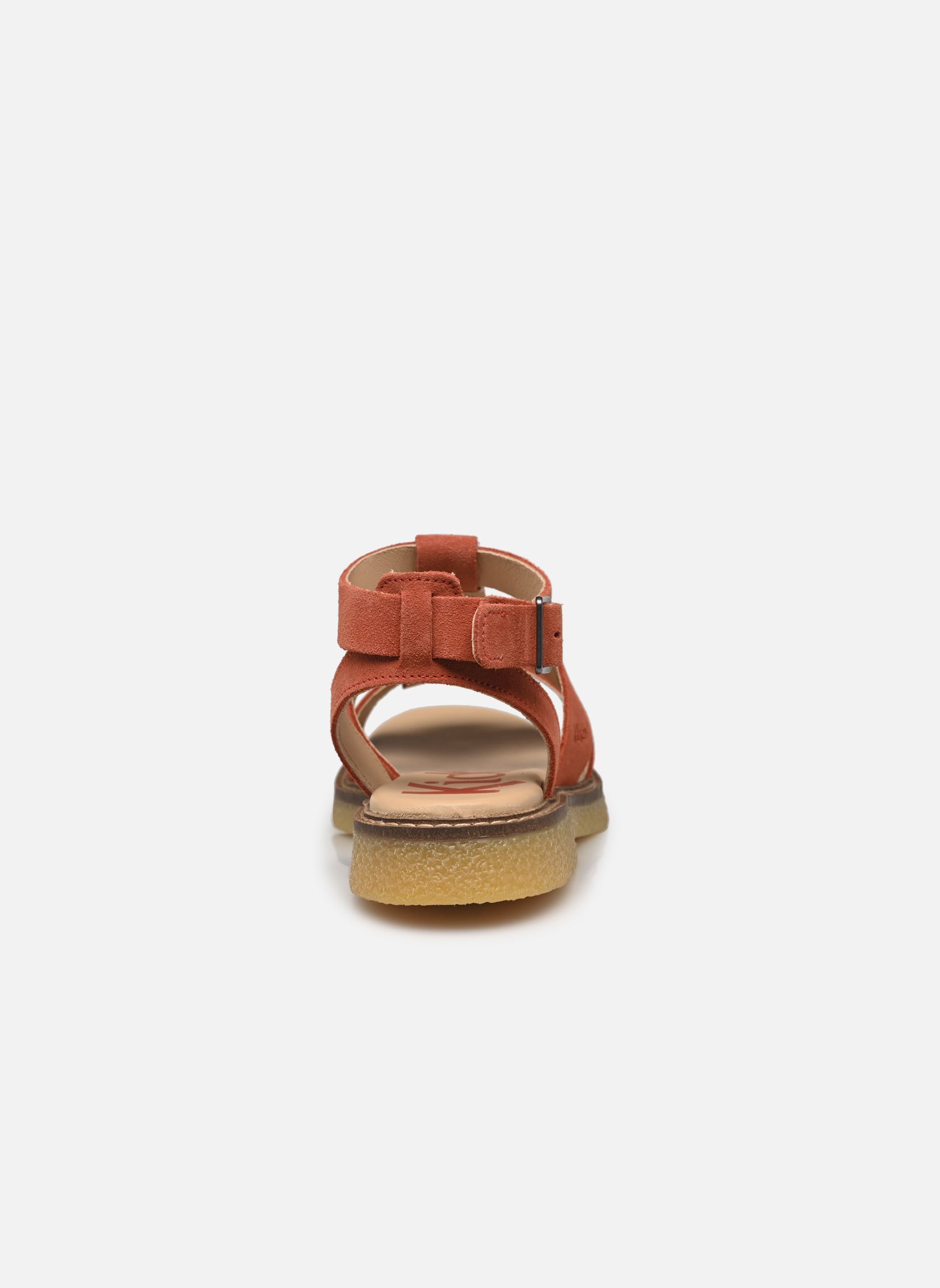 Sandales plates KICK LILA femme rouge Kickers Sandales plates KICK LILA femme rouge Rouge Terracotta