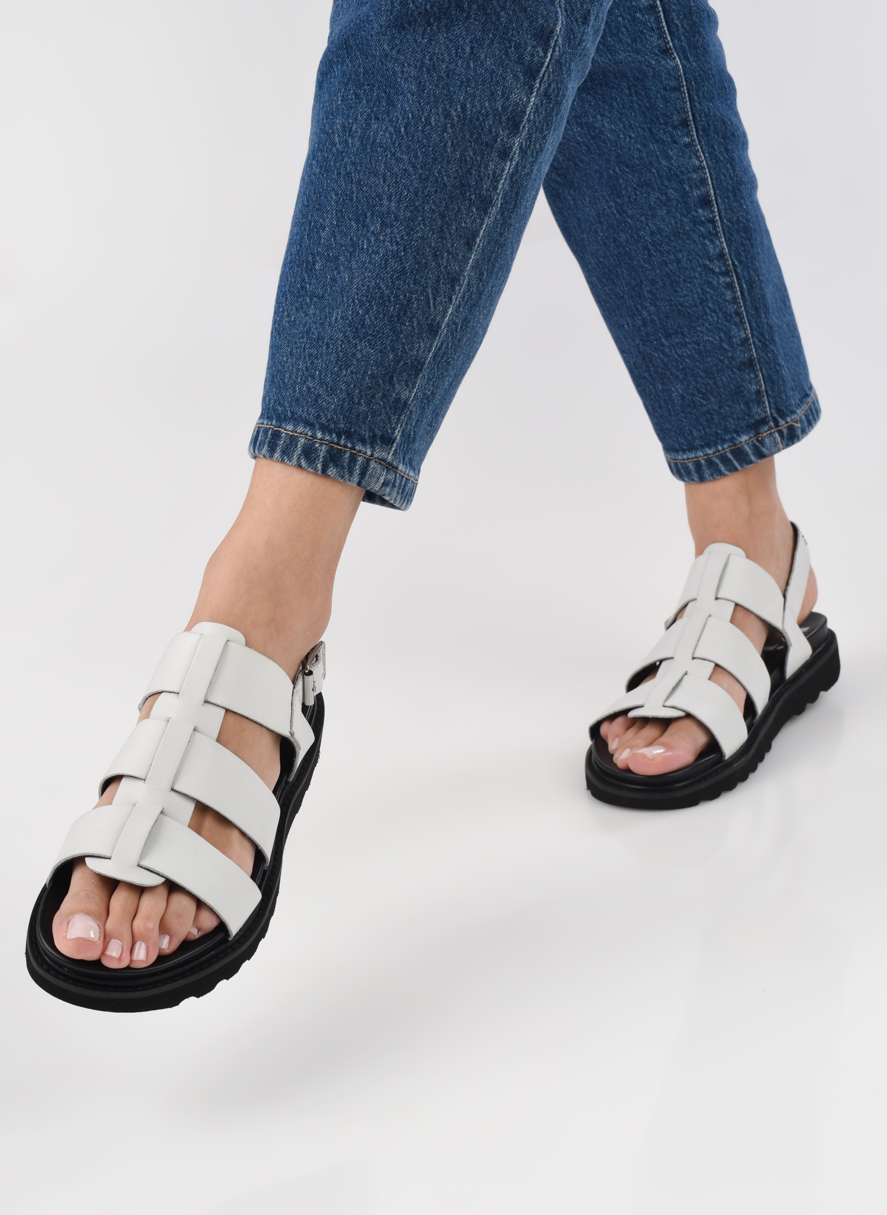 Sandali piatti NEOSINEAD donna bianco Kickers Sandali piatti NEOSINEAD donna bianco Blanc