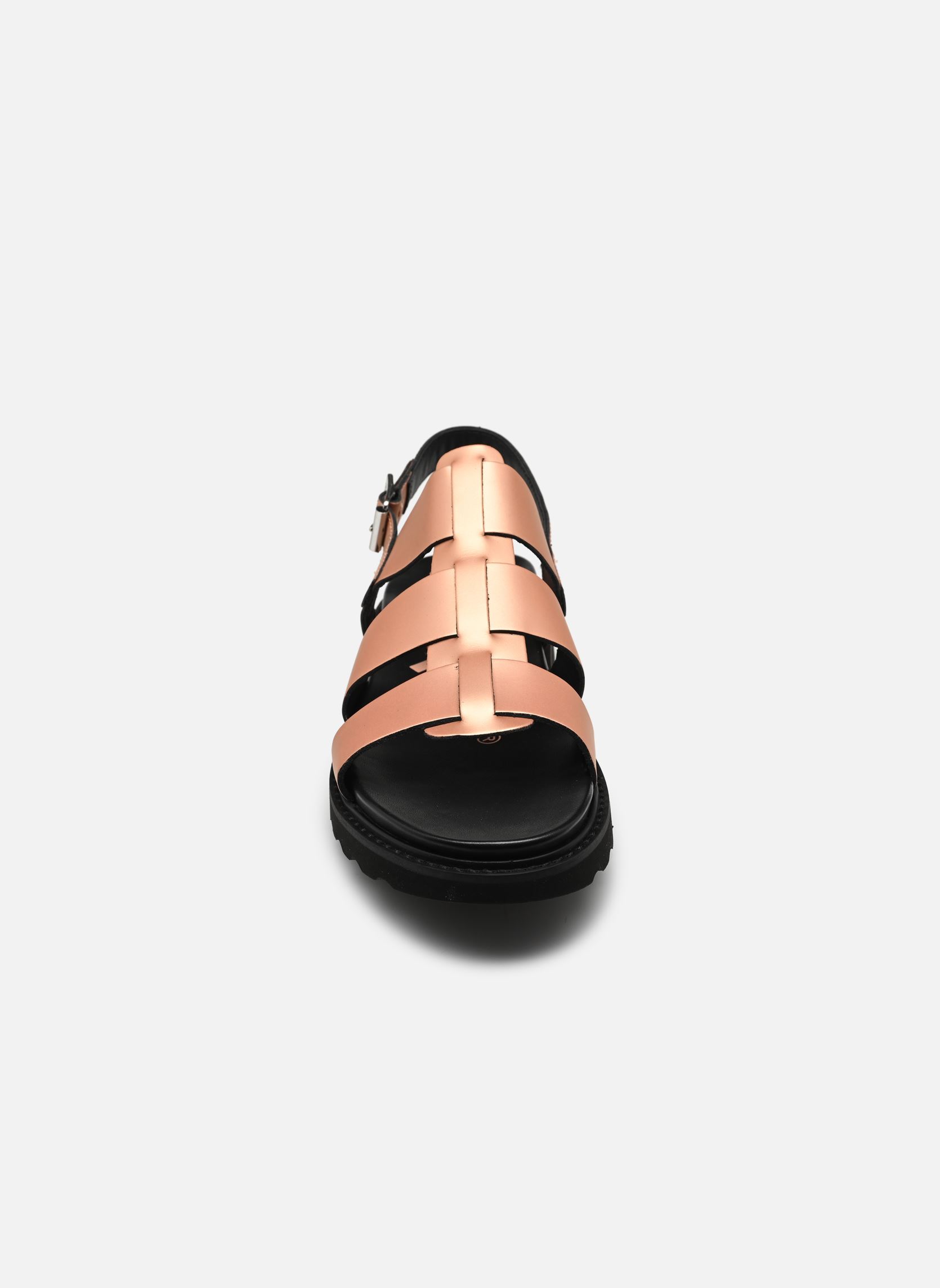 Sandales plates NEOSINEAD femme beige Kickers Sandales plates NEOSINEAD femme beige NUDE METAL