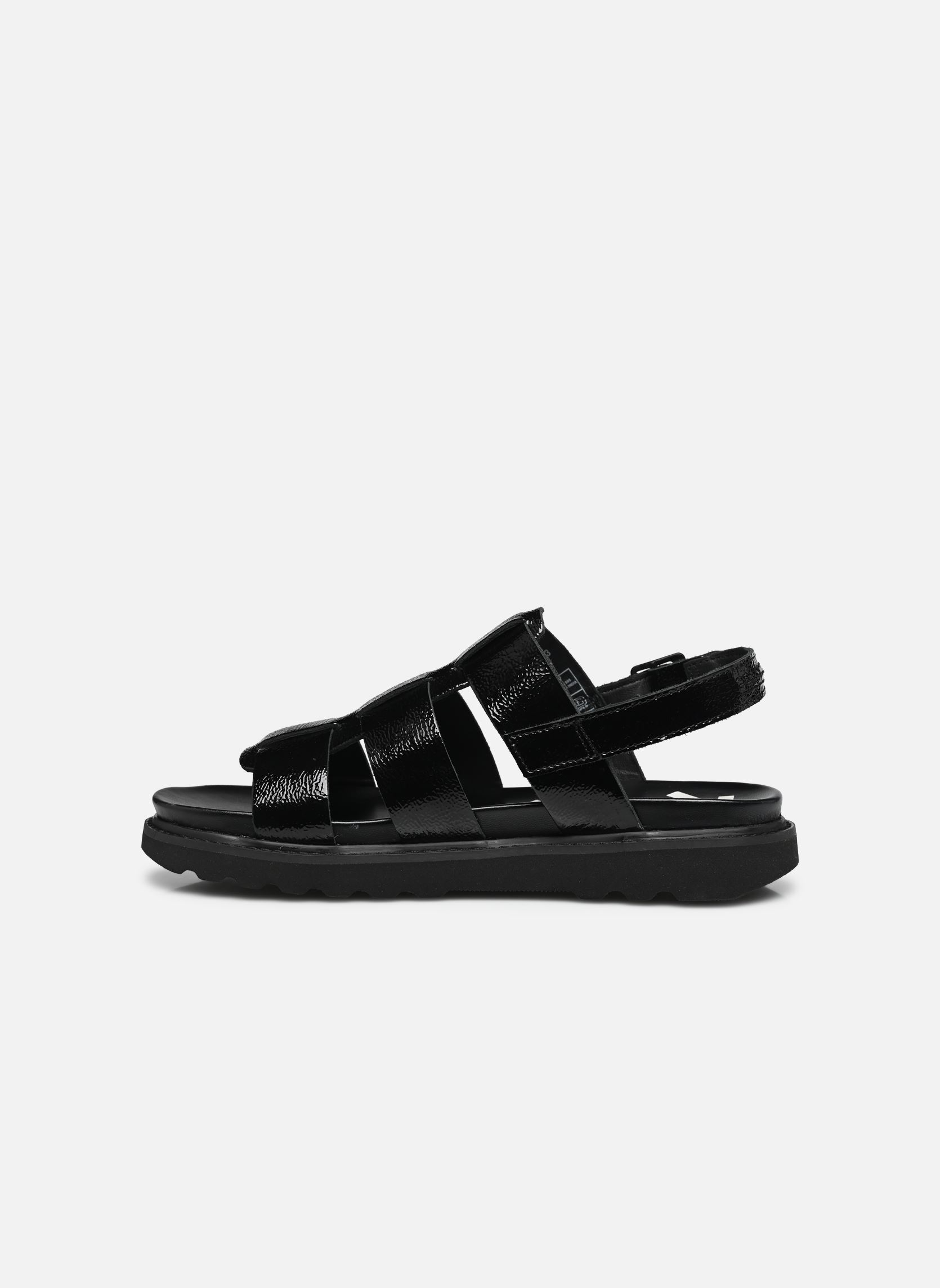 Sandales plates NEOSINEAD femme noir Kickers Sandales plates NEOSINEAD femme noir Noir Vernis