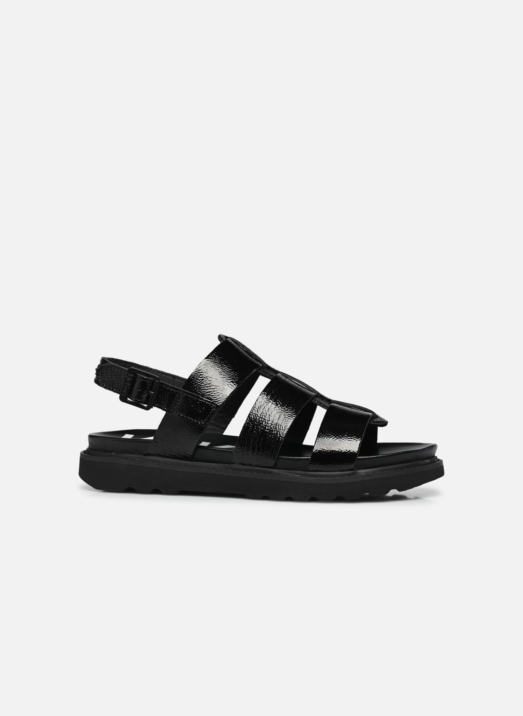 Sandales plates NEOSINEAD femme noir Kickers Sandales plates NEOSINEAD femme noir Noir Vernis
