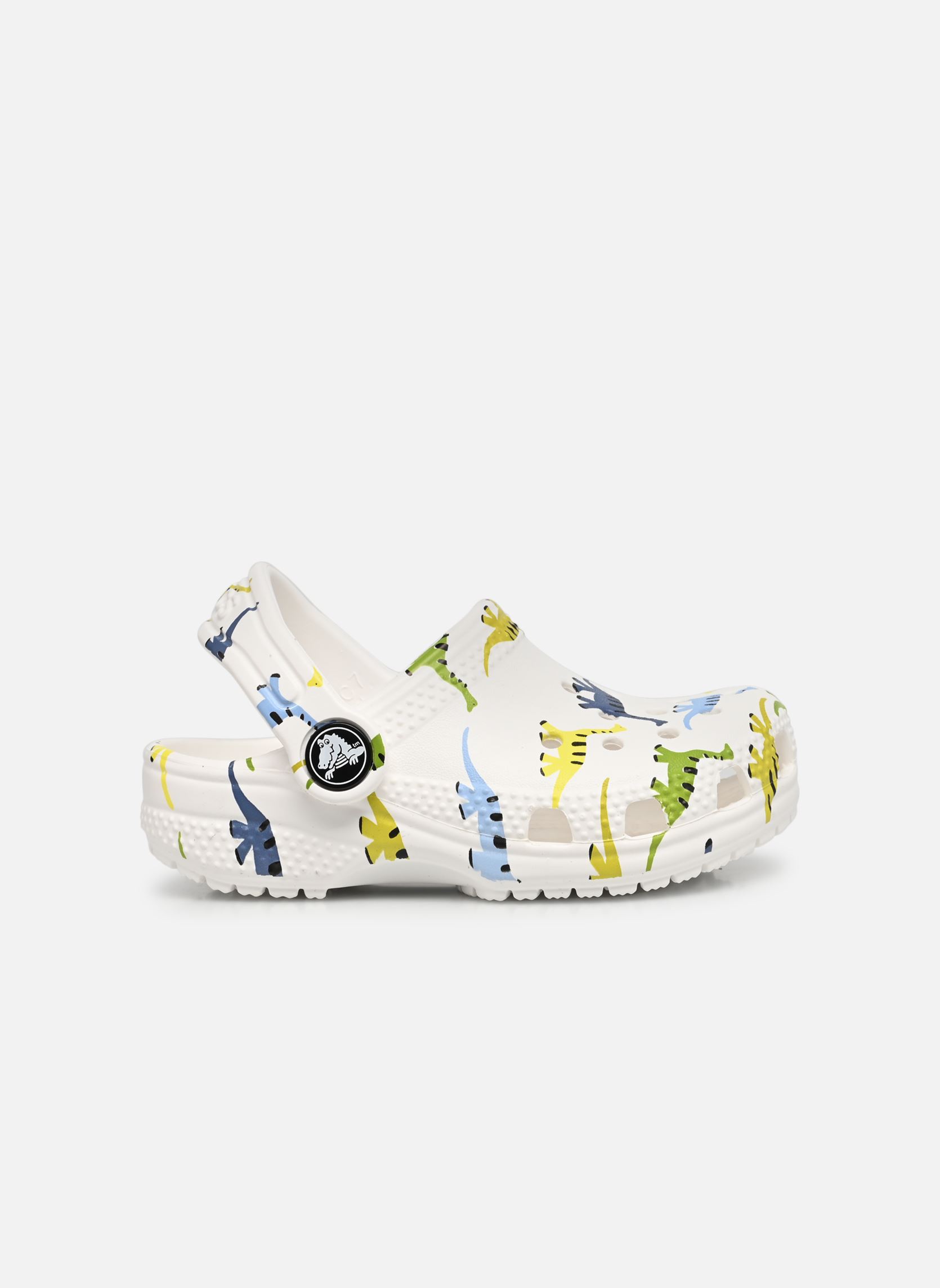 Pantoletten und Clogs Classic Character Print Clog T Din mehrfarbig Crocs Pantoletten und Clogs Classic Character Print Clog T Din mehrfarbig Dinosaur