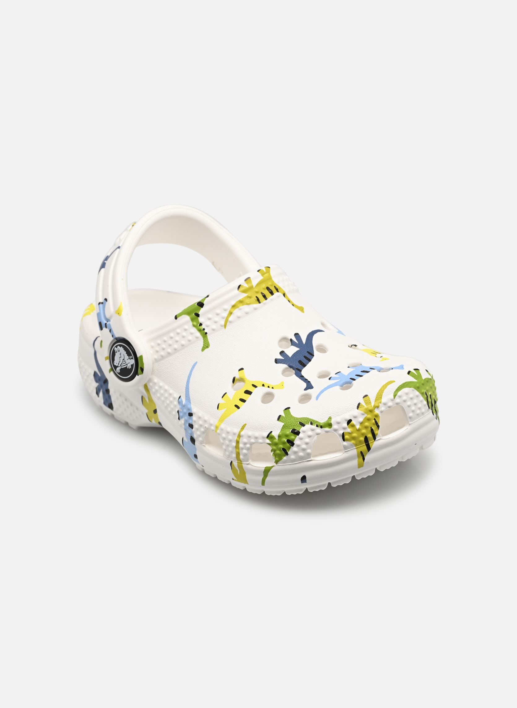 Pantoletten und Clogs Classic Character Print Clog T Din mehrfarbig Crocs Pantoletten und Clogs Classic Character Print Clog T Din mehrfarbig Dinosaur