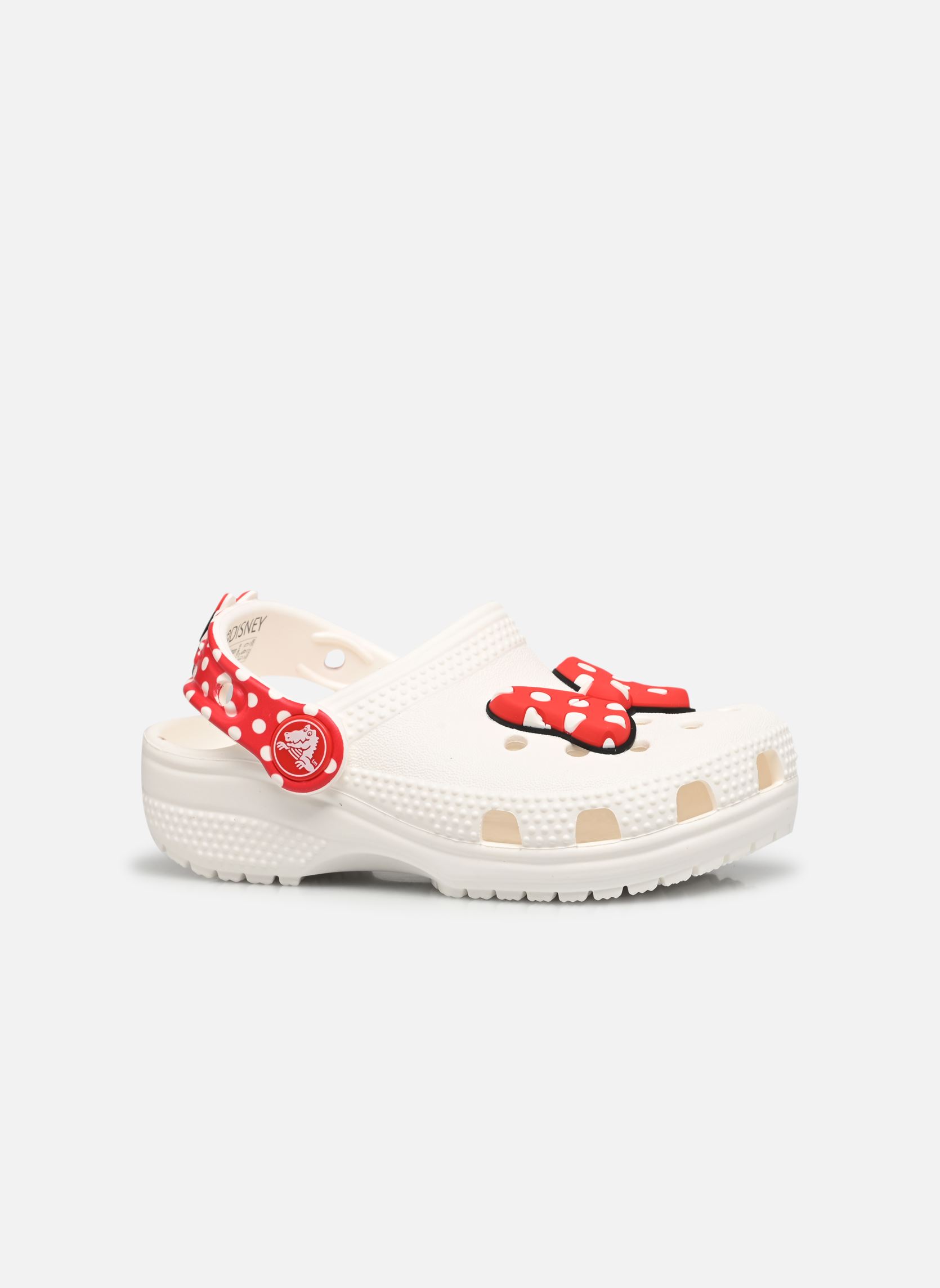Mules et sabots Disney Minnie Mouse Cls Clg T Whi/Red fille blanc Crocs Mules et sabots Disney Minnie Mouse Cls Clg T Whi/Red fille blanc White/red