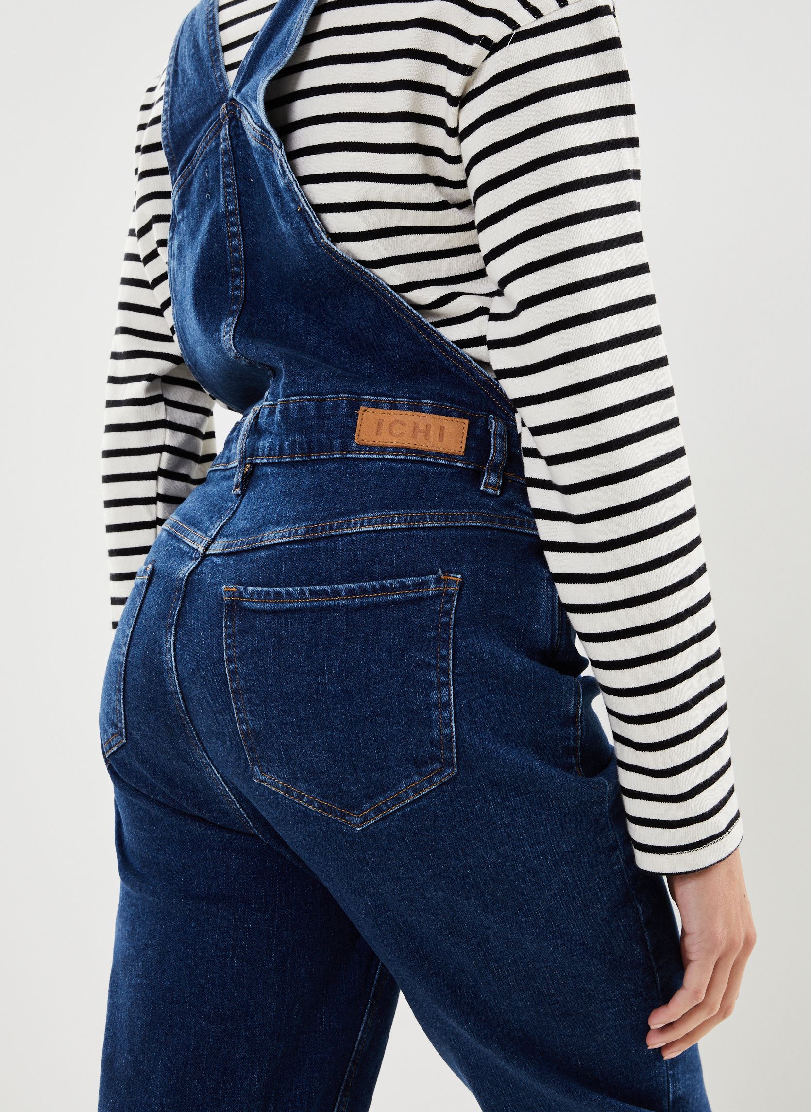 Salopette Ihcamryn Oa donna blu Ichi Salopette Ihcamryn Oa donna blu WASHED DARK BLUE