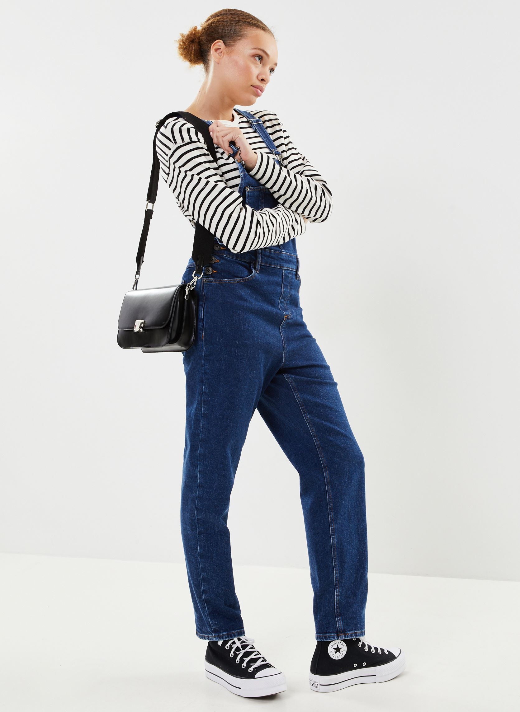 Salopette Ihcamryn Oa donna blu Ichi Salopette Ihcamryn Oa donna blu WASHED DARK BLUE