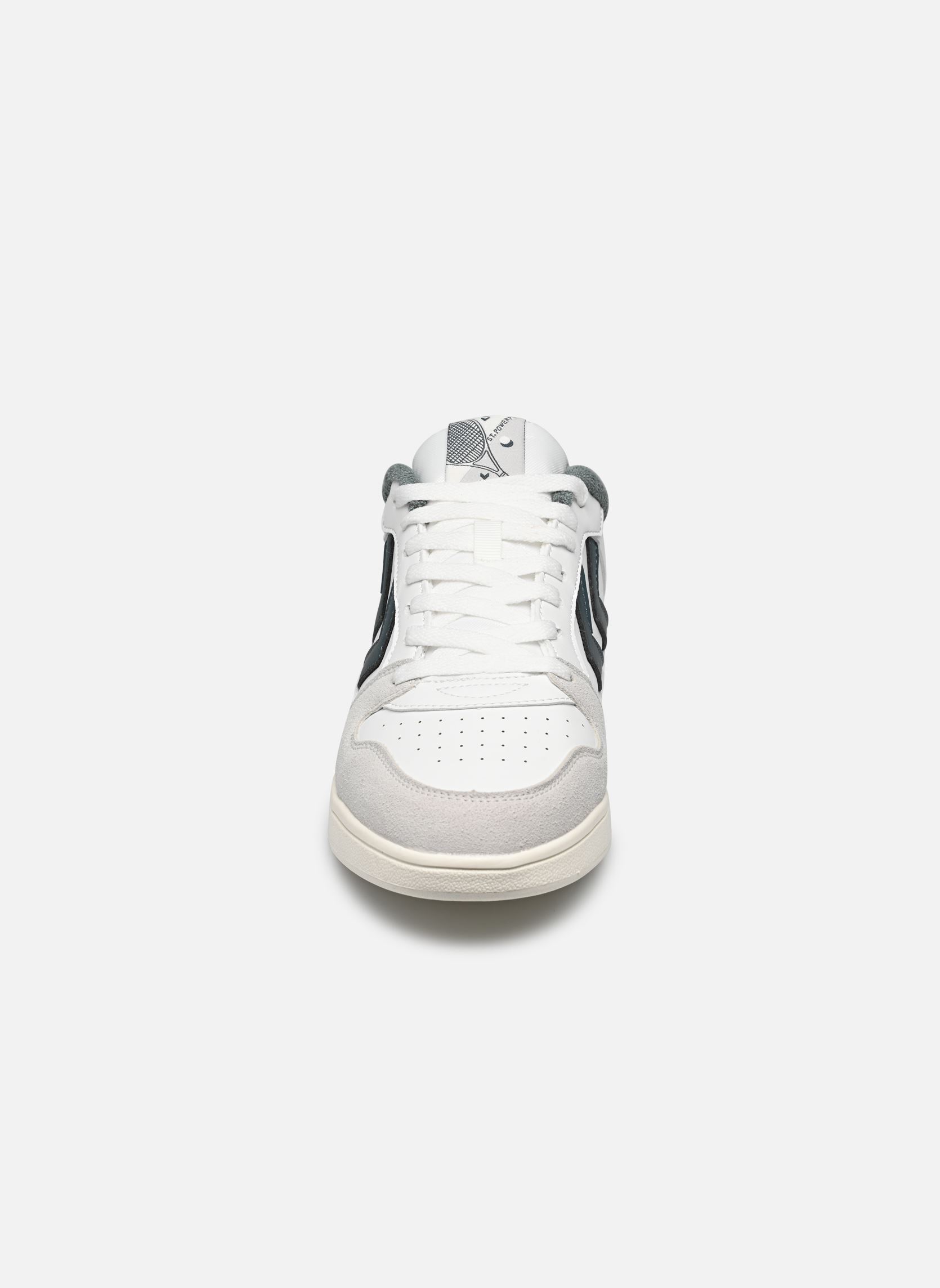 Sneakers ST. POWER PLAY PL heren wit Hummel Sneakers ST. POWER PLAY PL heren wit WHITE/STORMY WEATHER