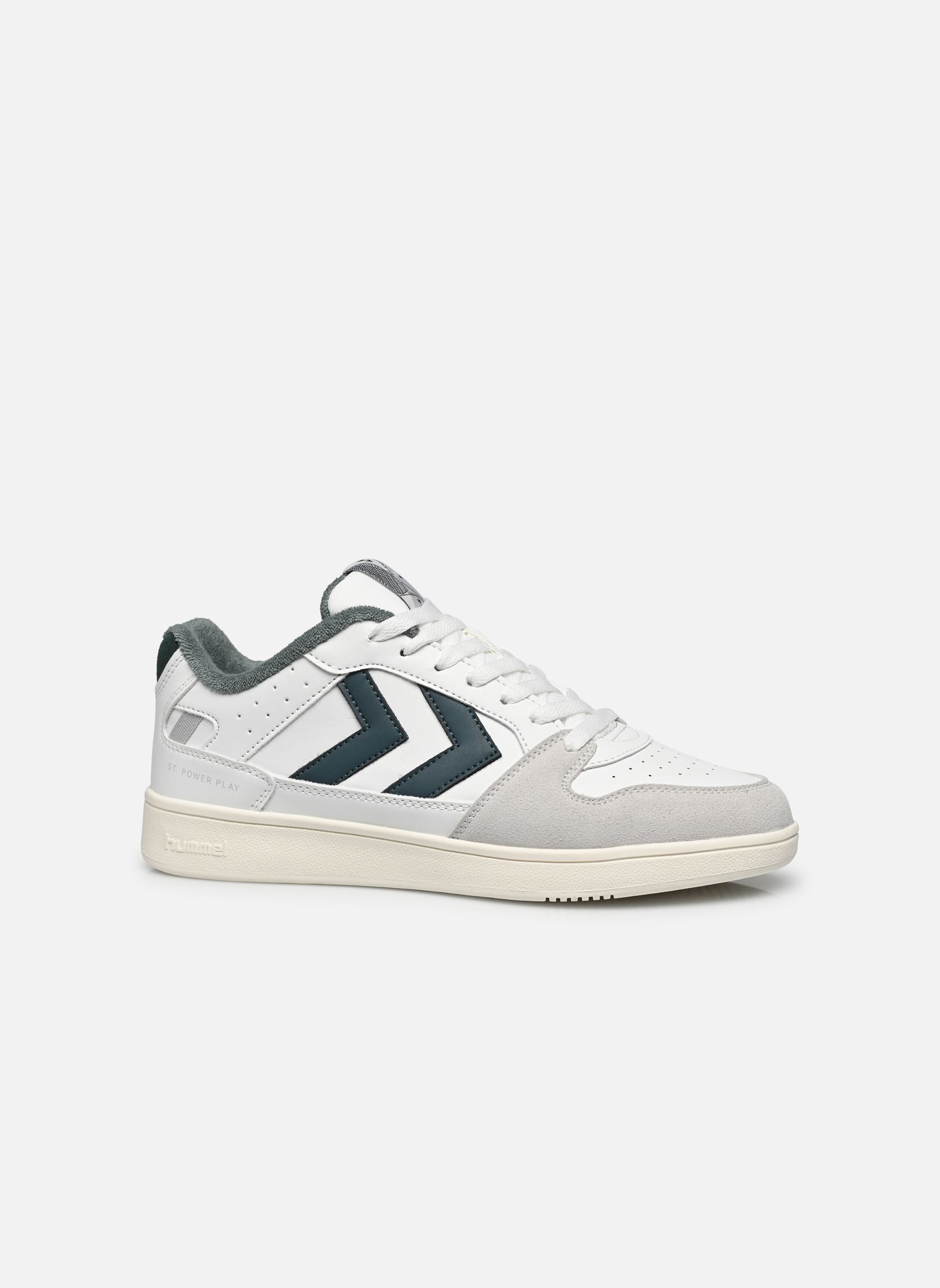 Sneakers ST. POWER PLAY PL heren wit Hummel Sneakers ST. POWER PLAY PL heren wit WHITE/STORMY WEATHER