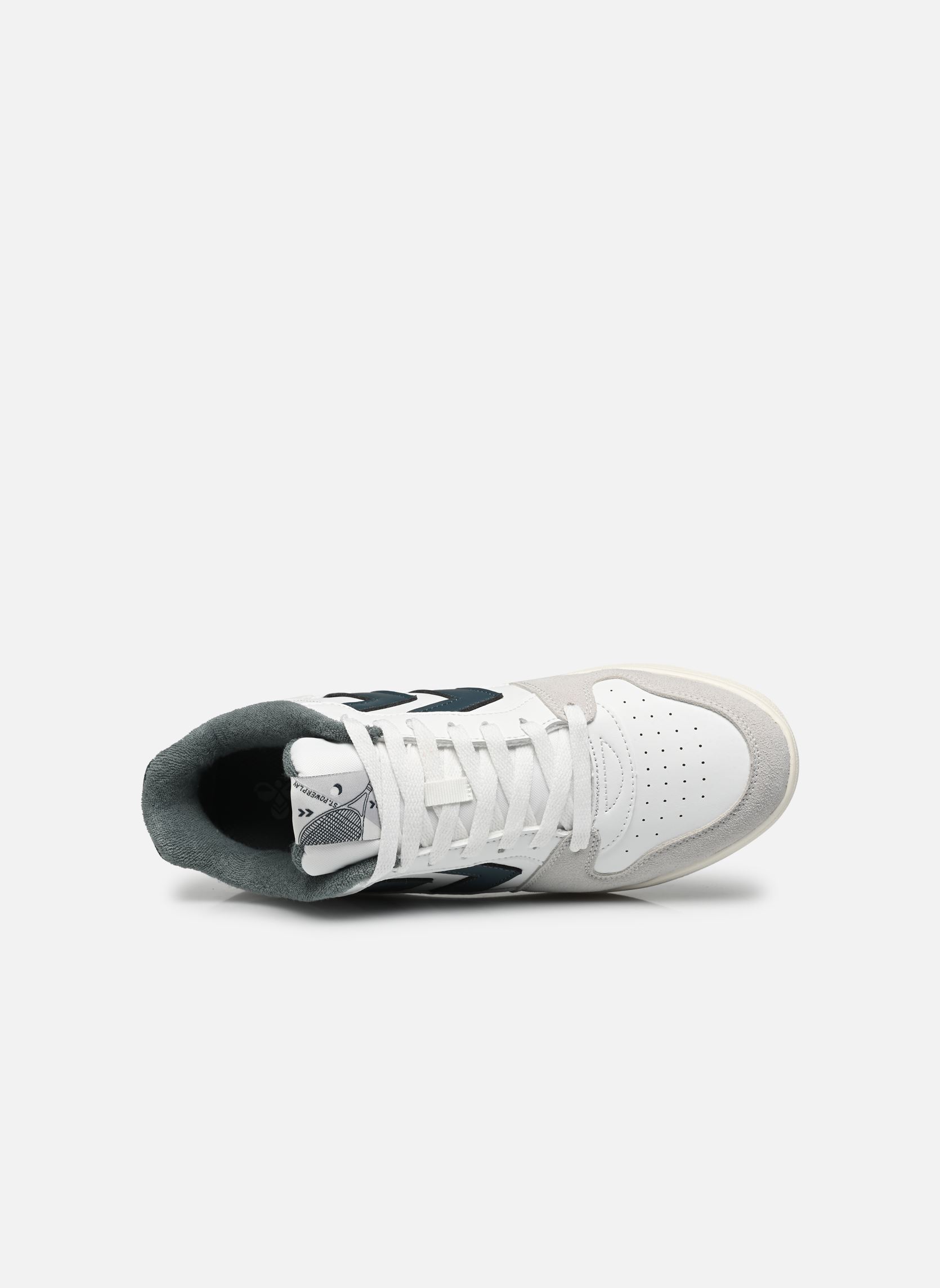 Sneakers ST. POWER PLAY PL heren wit Hummel Sneakers ST. POWER PLAY PL heren wit WHITE/STORMY WEATHER