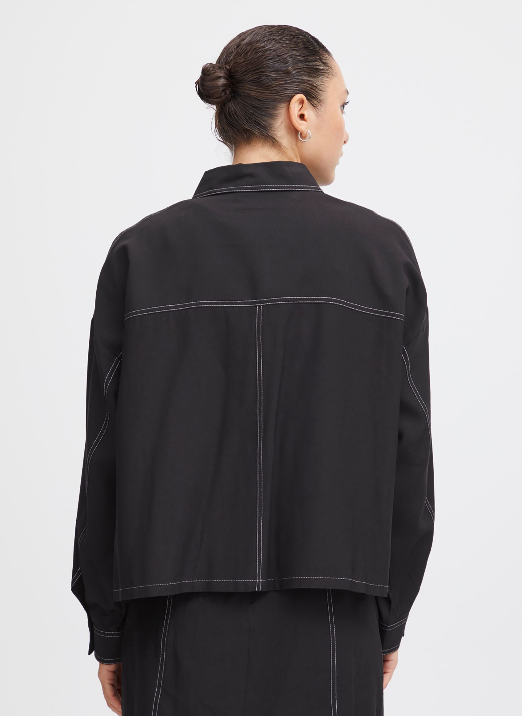 Langarm-Hemden Ihramla Sh damen schwarz Ichi Langarm-Hemden Ihramla Sh damen schwarz BLACK