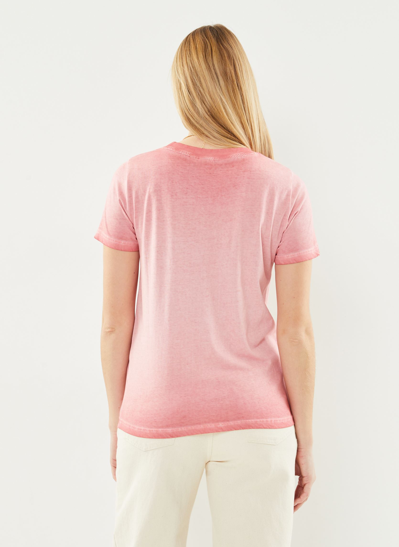 Tee-shirts manches courtes Ihnola Ss2 femme rose Ichi Tee-shirts manches courtes Ihnola Ss2 femme rose Mineral Red