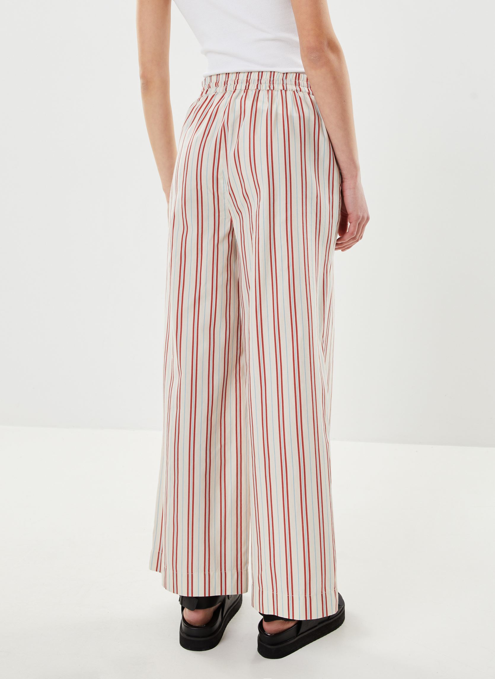 Weite Hosen Ihzaria Pa damen beige Ichi Weite Hosen Ihzaria Pa damen beige CLOUD DANCER
