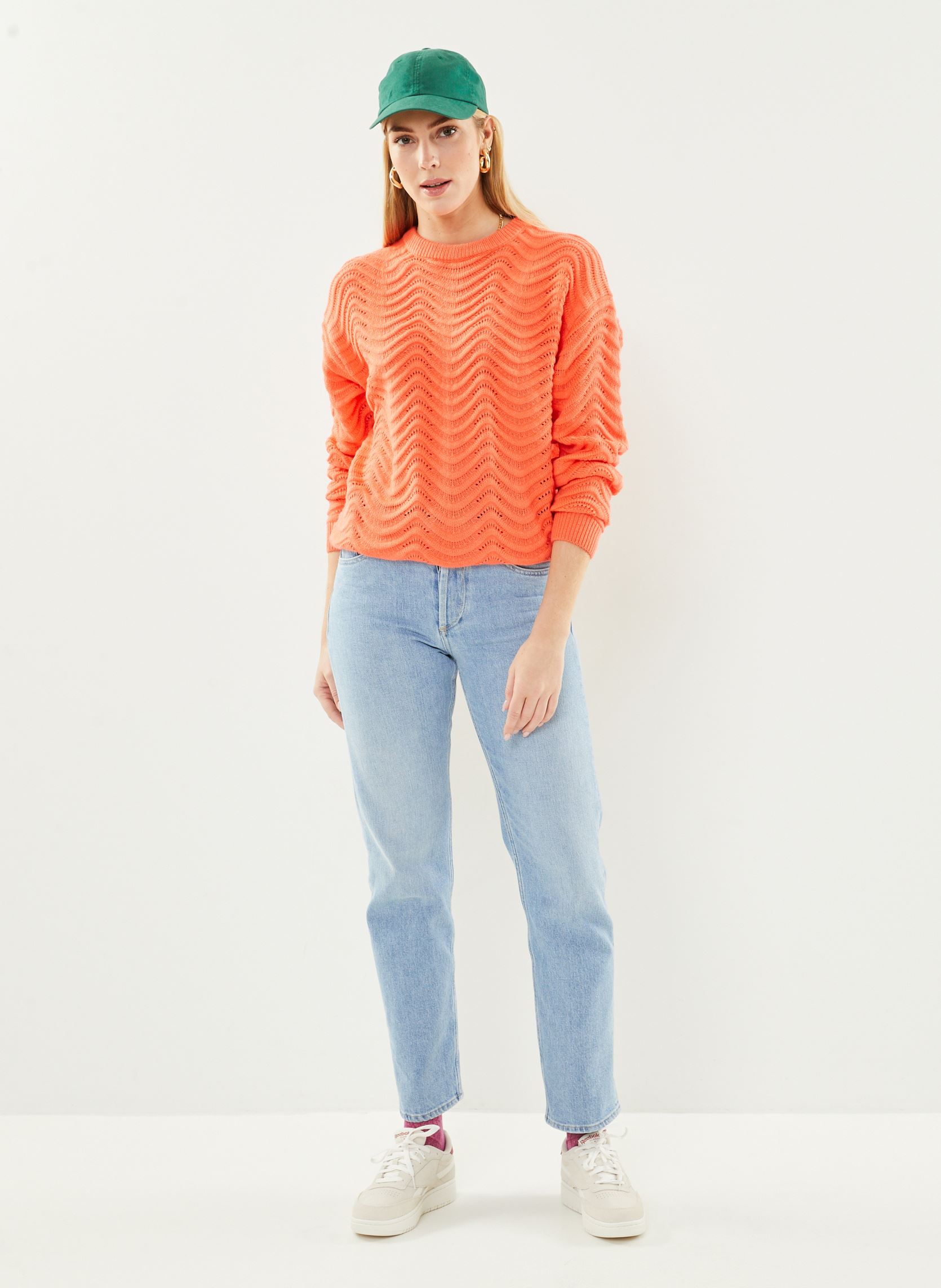 Pullover Ihagnete Ls damen orange Ichi Pullover Ihagnete Ls damen orange Hot Coral