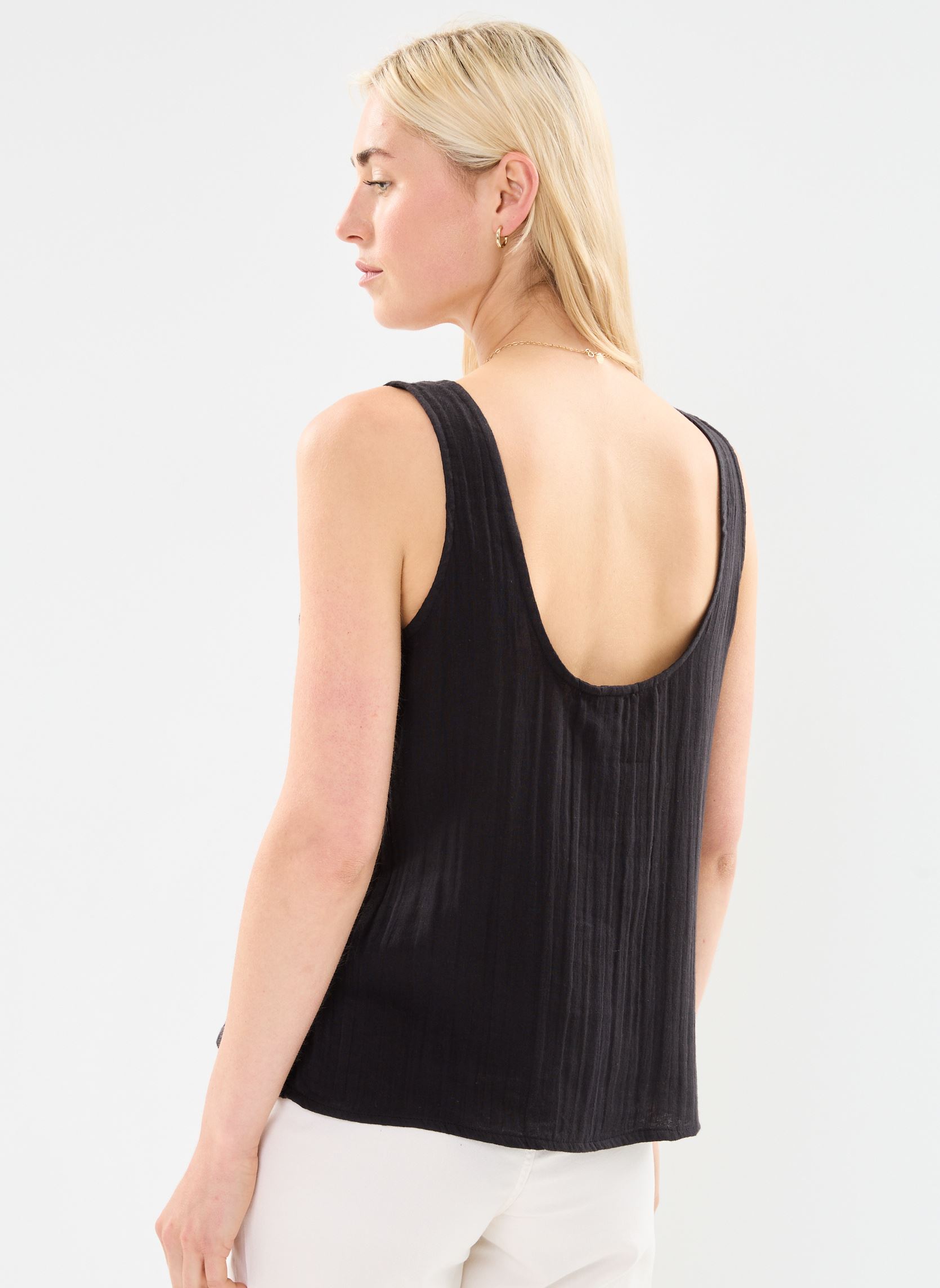Débardeurs Iafoxa Tank To femme noir Ichi Débardeurs Iafoxa Tank To femme noir Black