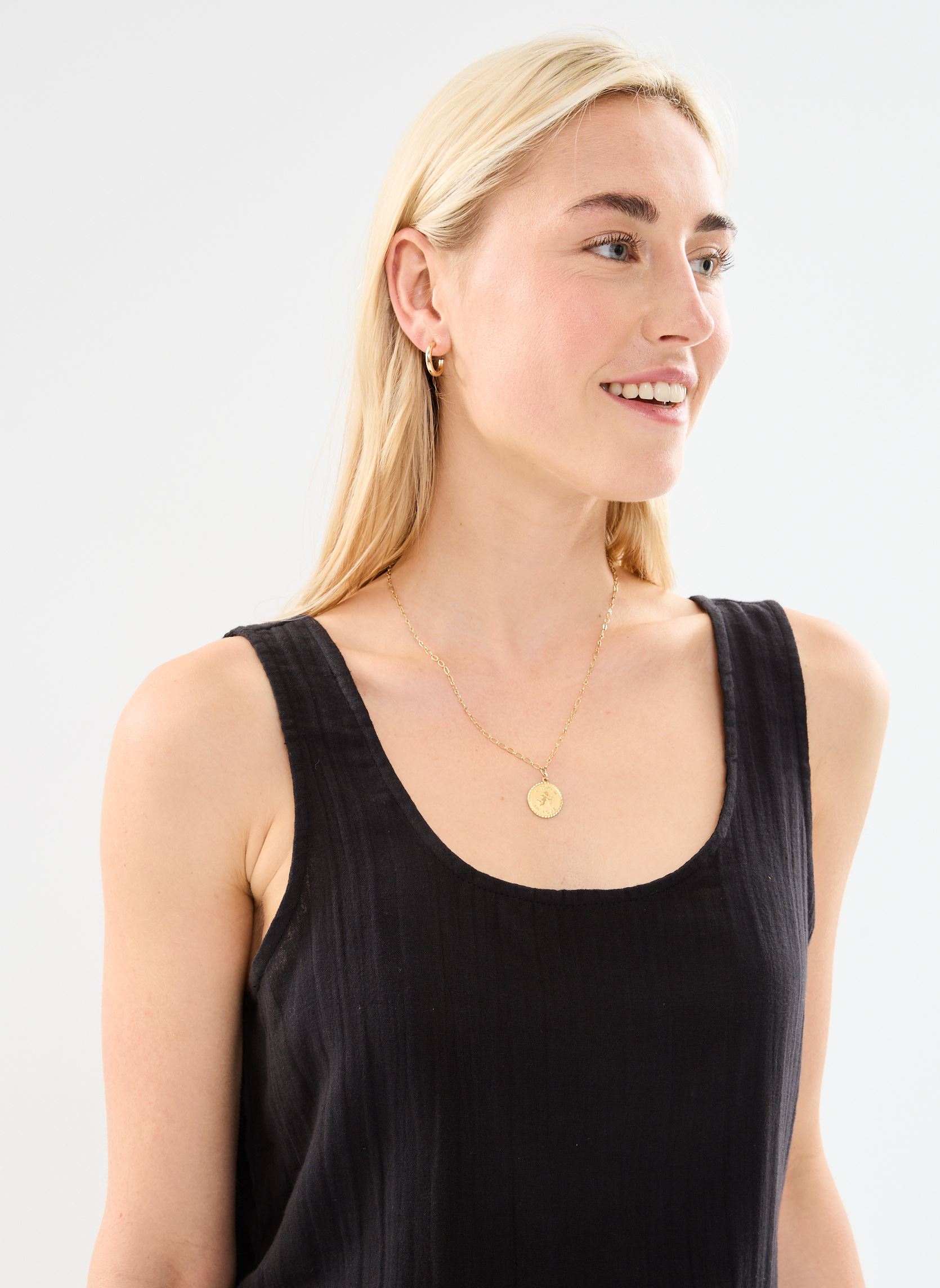 Débardeurs Iafoxa Tank To femme noir Ichi Débardeurs Iafoxa Tank To femme noir Black