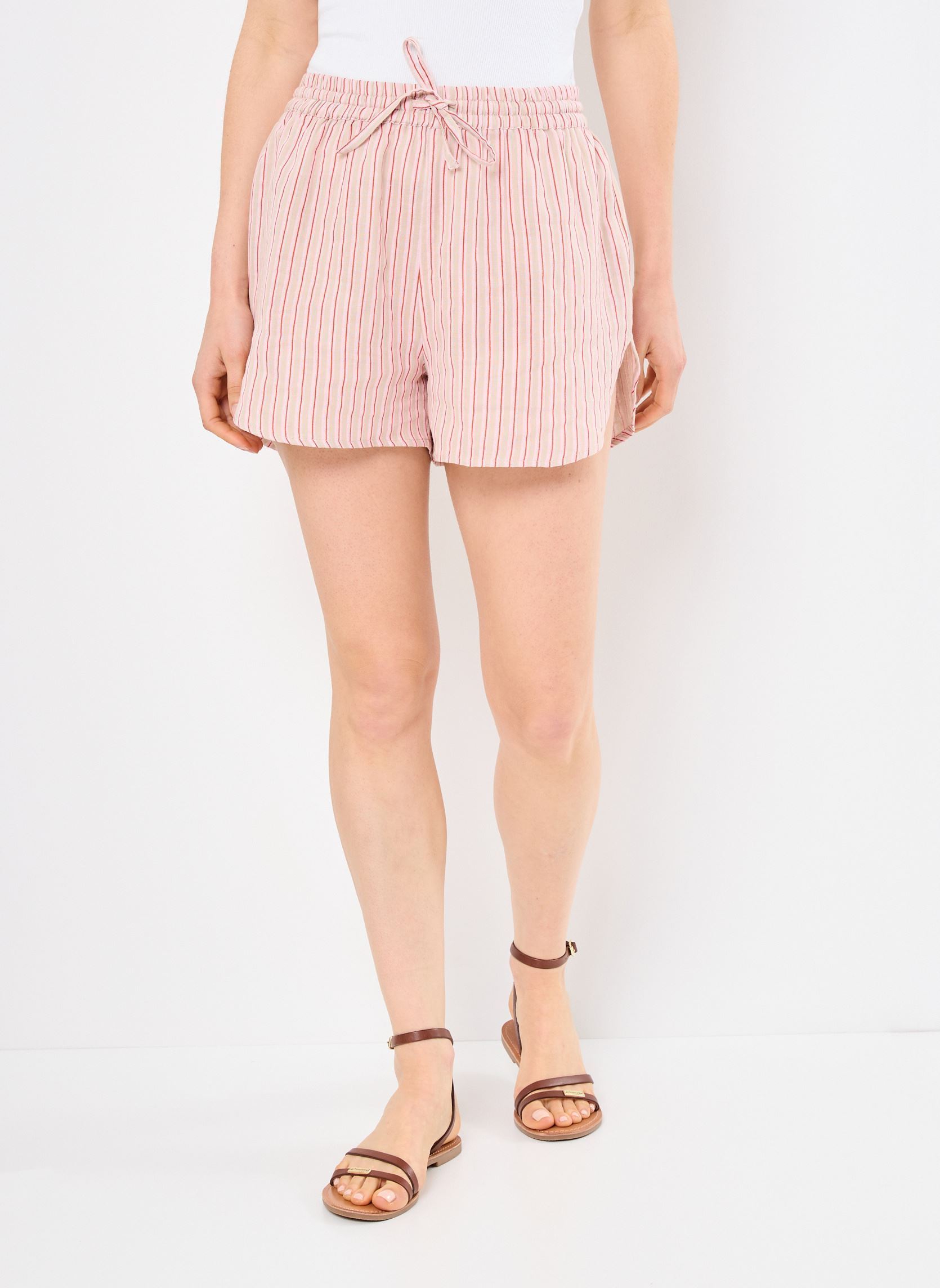 Shorts Iafoxa Striped Beach Sho femme multicolore Ichi Shorts Iafoxa Striped Beach Sho femme multicolore LIGHT LILAC STRIPE