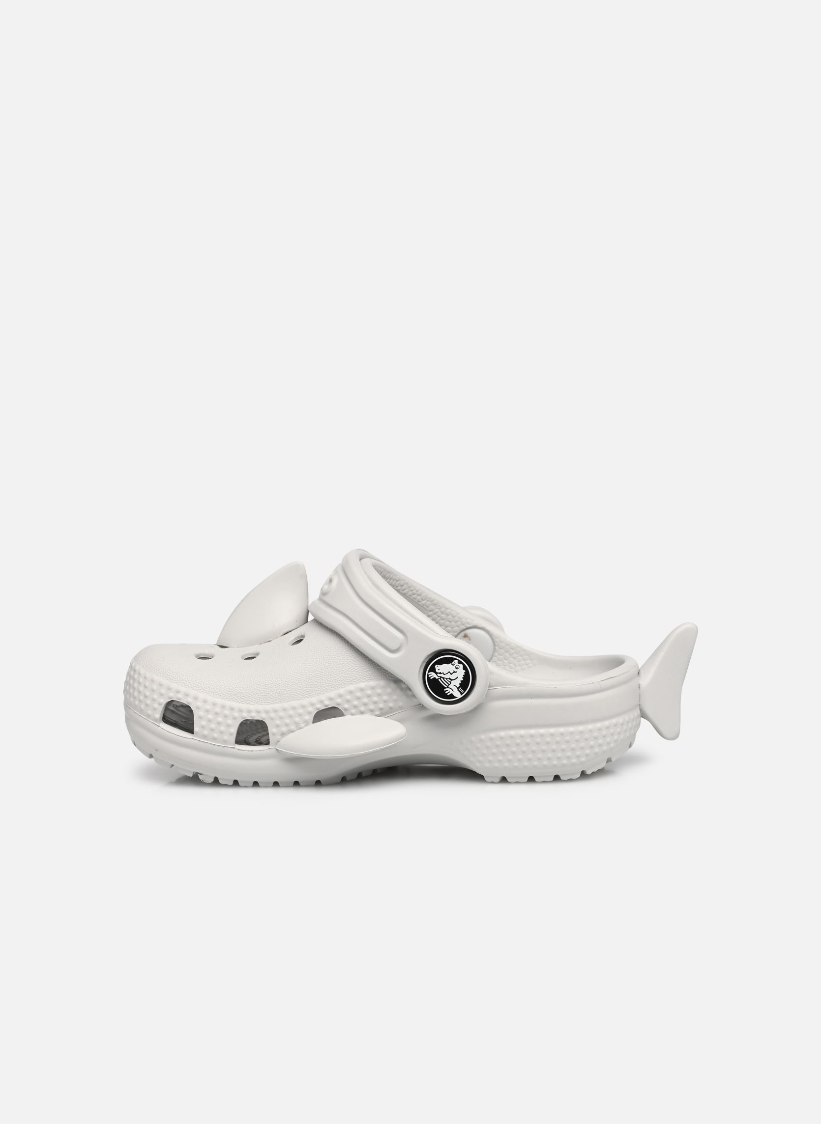 Pantoletten und Clogs Classic IAM Shark Clog jungen grau Crocs Pantoletten und Clogs Classic IAM Shark Clog jungen grau ATMOSPHERE