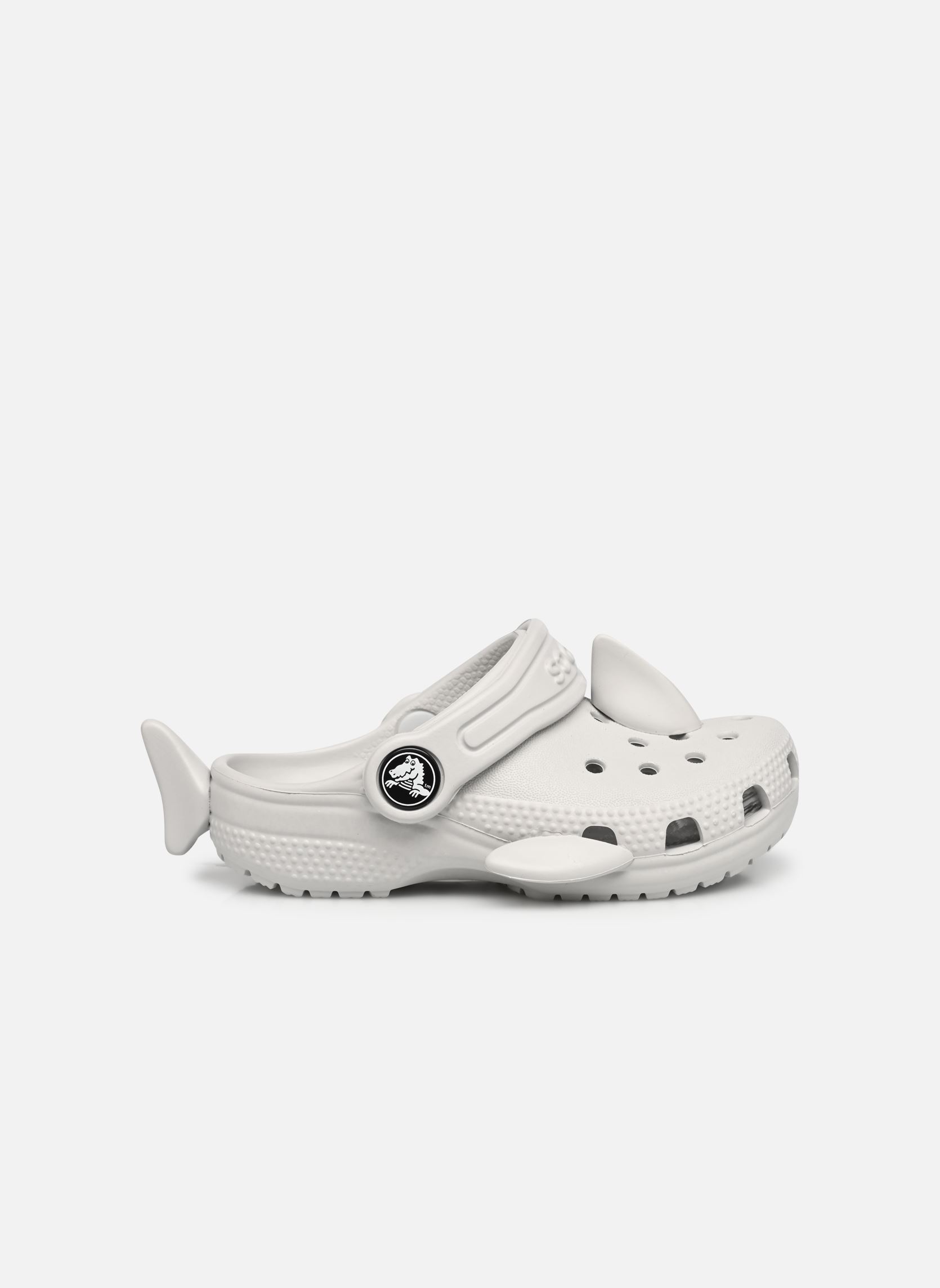 Pantoletten und Clogs Classic IAM Shark Clog jungen grau Crocs Pantoletten und Clogs Classic IAM Shark Clog jungen grau ATMOSPHERE
