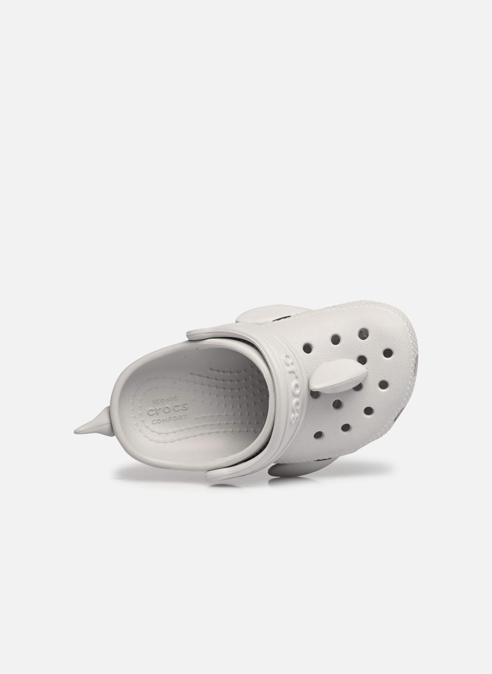 Pantoletten und Clogs Classic IAM Shark Clog jungen grau Crocs Pantoletten und Clogs Classic IAM Shark Clog jungen grau ATMOSPHERE