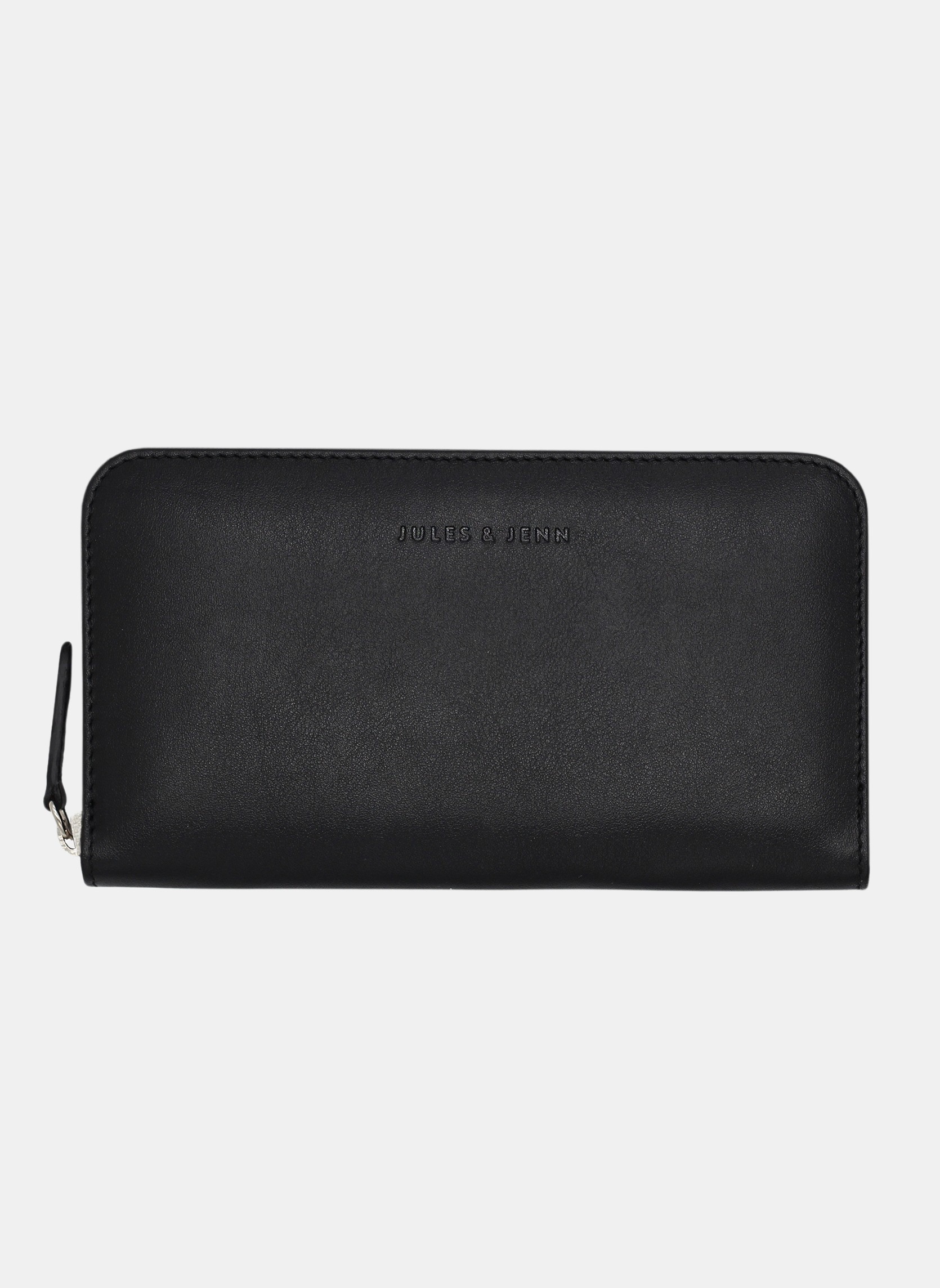Porte-monnaies Compagnon cuir lisse brique femme noir JULES & JENN Porte-monnaies Compagnon cuir lisse brique femme noir Noir
