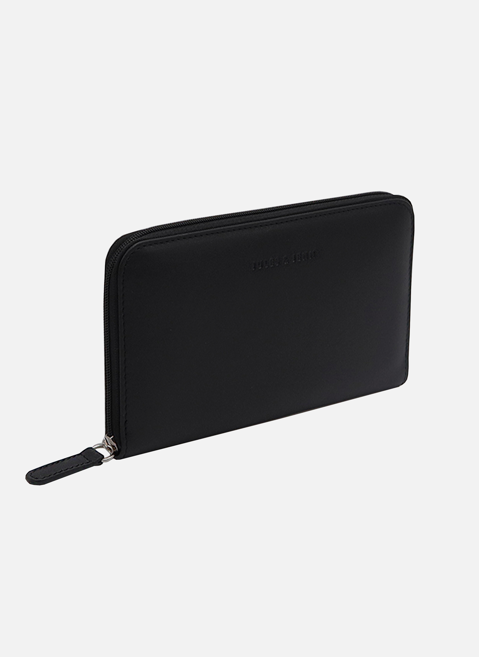 Porte-monnaies Compagnon cuir lisse brique femme noir JULES & JENN Porte-monnaies Compagnon cuir lisse brique femme noir Noir