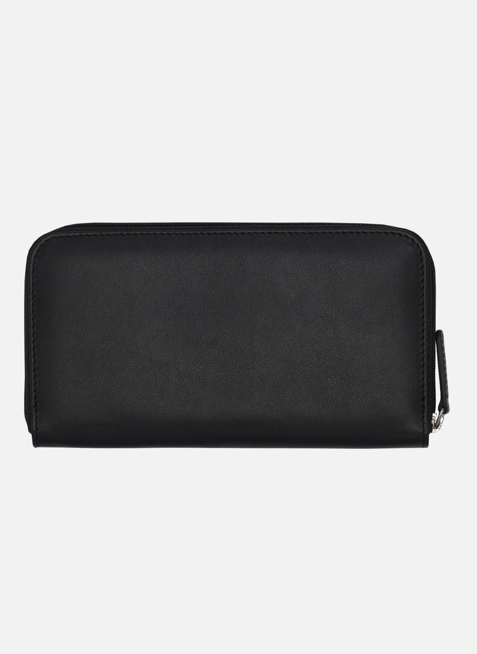Porte-monnaies Compagnon cuir lisse brique femme noir JULES & JENN Porte-monnaies Compagnon cuir lisse brique femme noir Noir