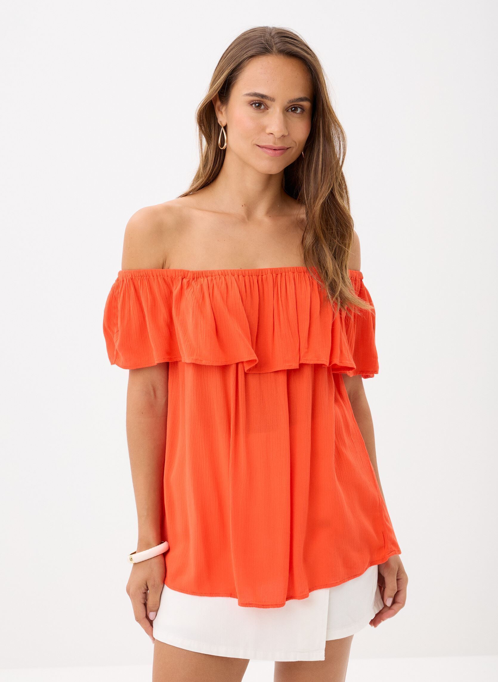 Kurzarm-Blusen Ihmarrakech So Ss damen rot Ichi Kurzarm-Blusen Ihmarrakech So Ss damen rot GRENADINE