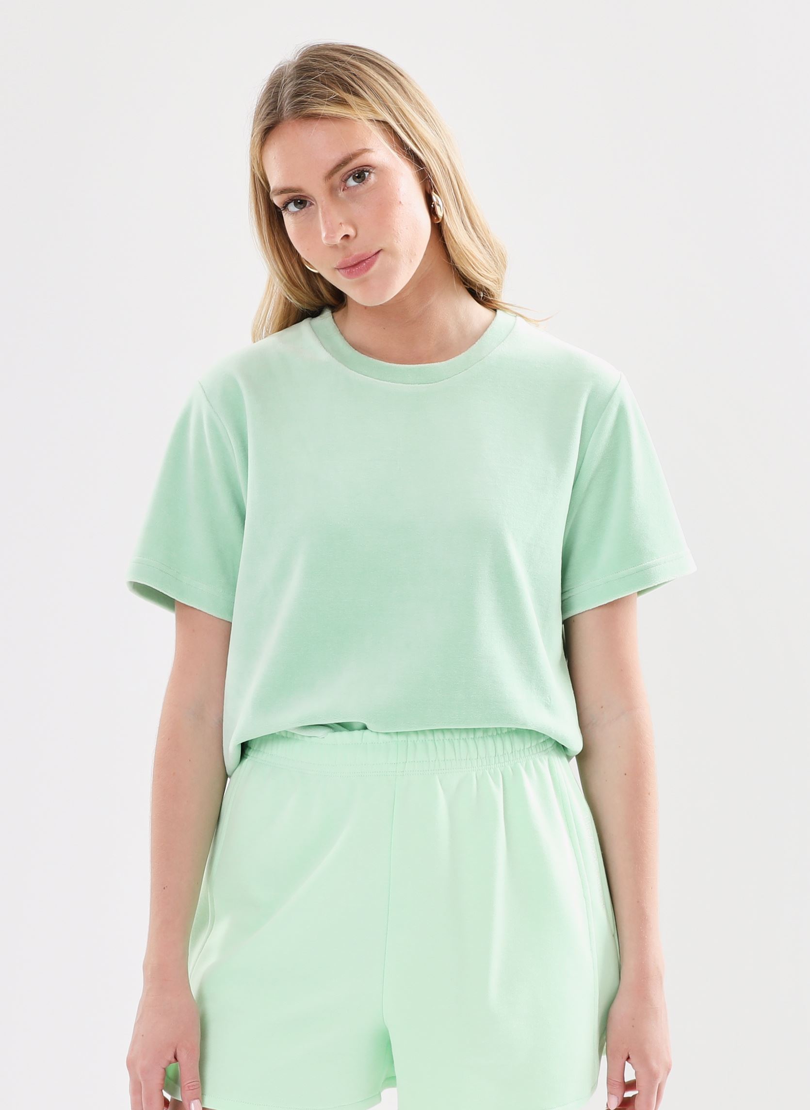 Tee-shirts manches courtes Ihnabi Ss femme vert Ichi Tee-shirts manches courtes Ihnabi Ss femme vert SPRUCESTONE
