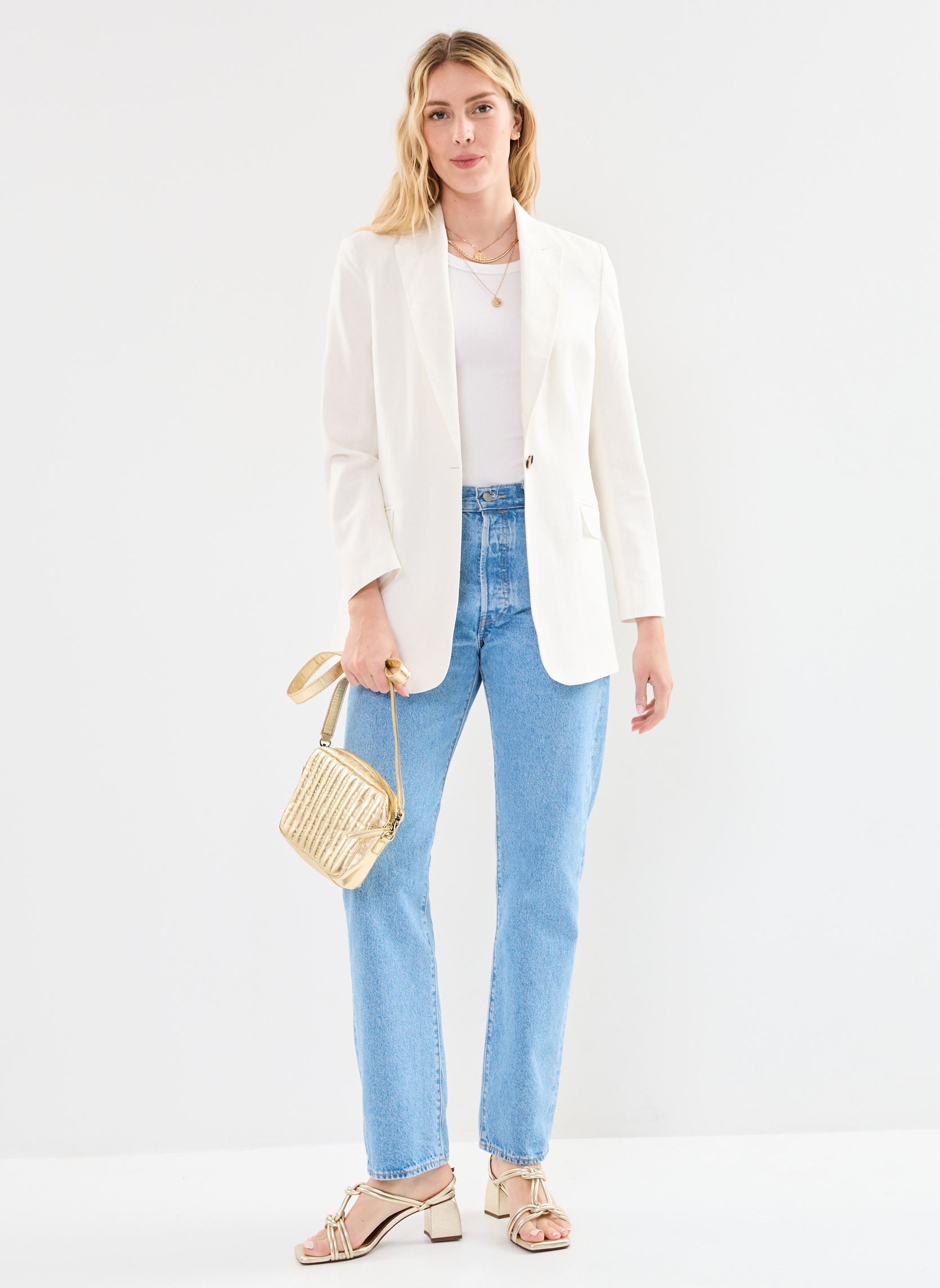 Blazer Ihlino Bl damen beige Ichi Blazer Ihlino Bl damen beige Cloud Dancer