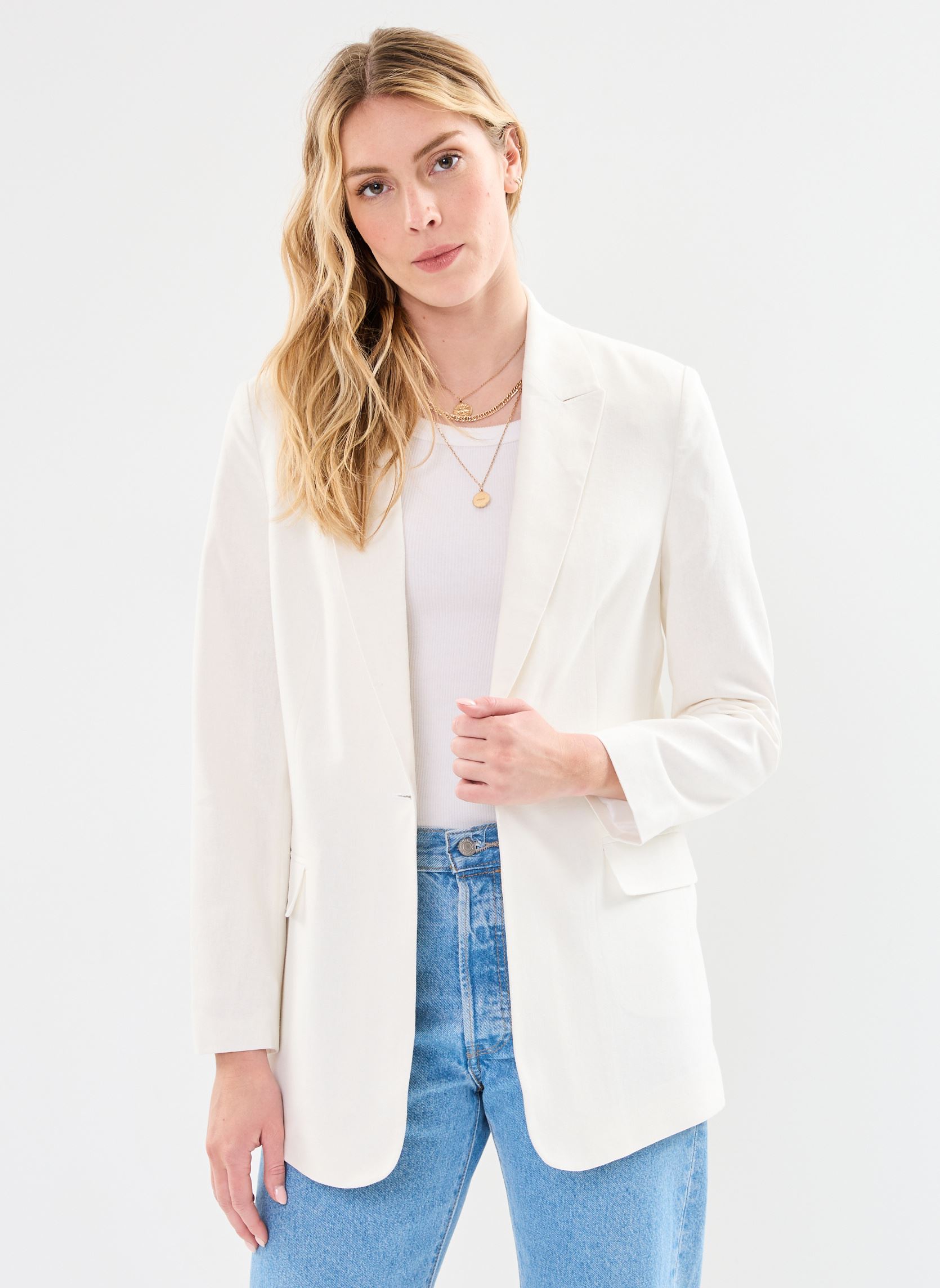 Blazer Ihlino Bl damen beige Ichi Blazer Ihlino Bl damen beige Cloud Dancer