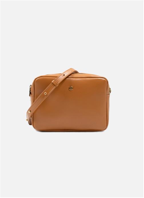 JULES & JENN Sacs bandoulière Sac Gabrielle cuir lisse rouge femme marron