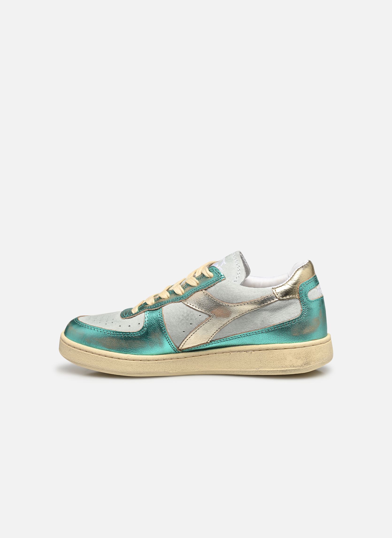 Baskets METAL PIGSKIN femme vert Diadora Baskets METAL PIGSKIN femme vert BLUE SEA