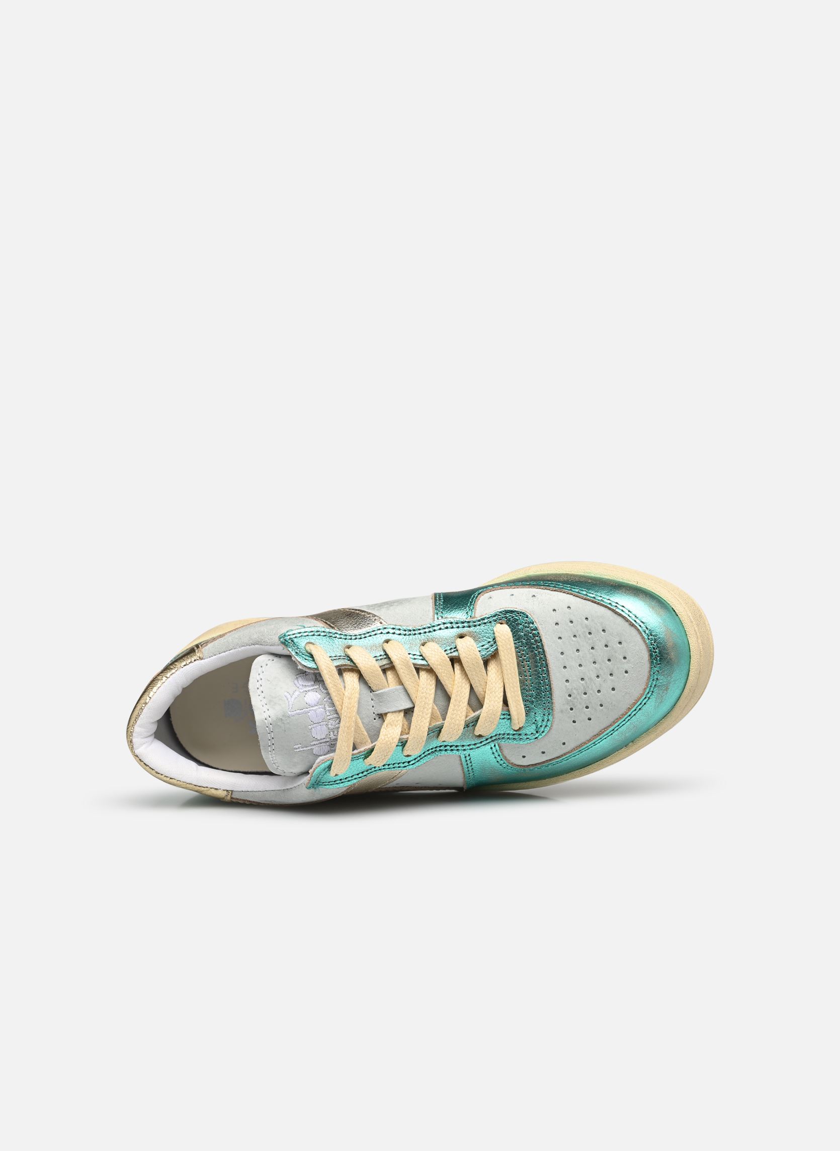 Baskets METAL PIGSKIN femme vert Diadora Baskets METAL PIGSKIN femme vert BLUE SEA