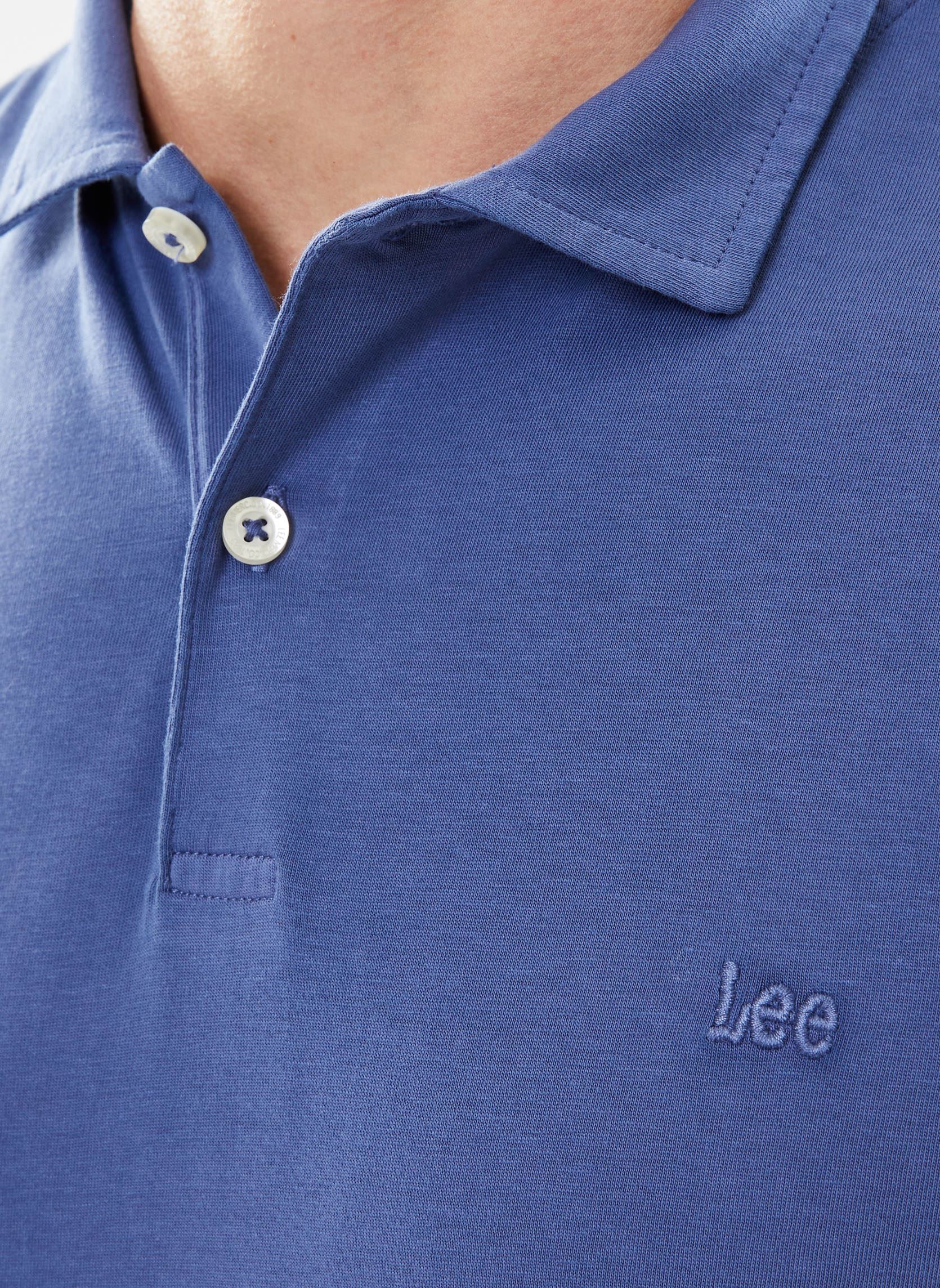 Polos manches courtes Jersey Polo homme bleu Lee Polos manches courtes Jersey Polo homme bleu SURF BLUE