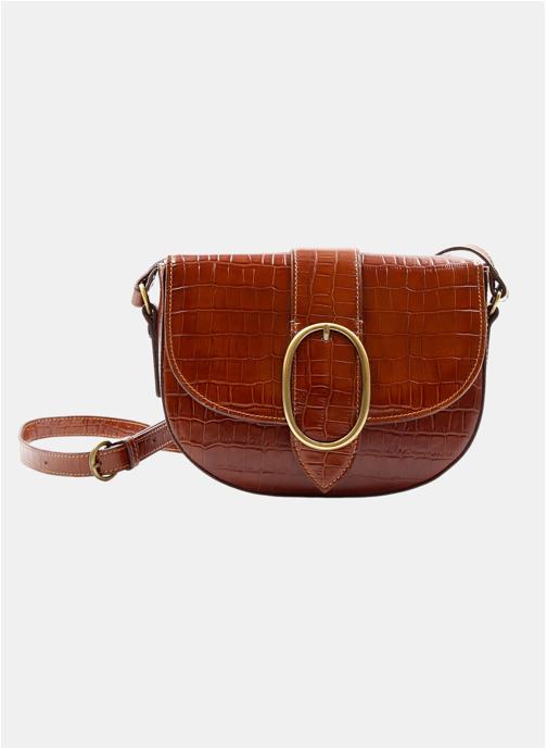 JULES & JENN Sacs bandoulière Sac boucle cuir imprimé croco marron femme marron