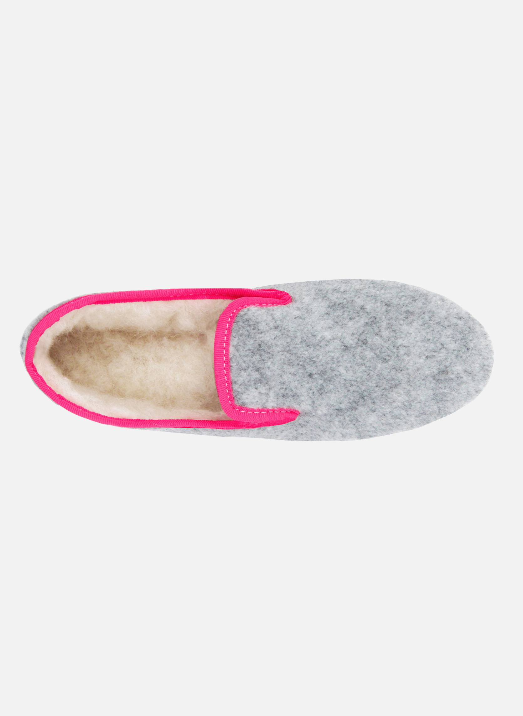 Chaussons Charentaises tissu blanc femme gris JULES & JENN Chaussons Charentaises tissu blanc femme gris Gris
