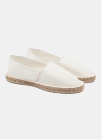 Espadrilles plates Espadrilles toile de coton blanc homme blanc JULES & JENN Espadrilles plates Espadrilles toile de coton blanc homme blanc Blanc