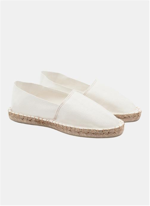 JULES & JENN Espadrilles plates Espadrilles toile rouge homme blanc